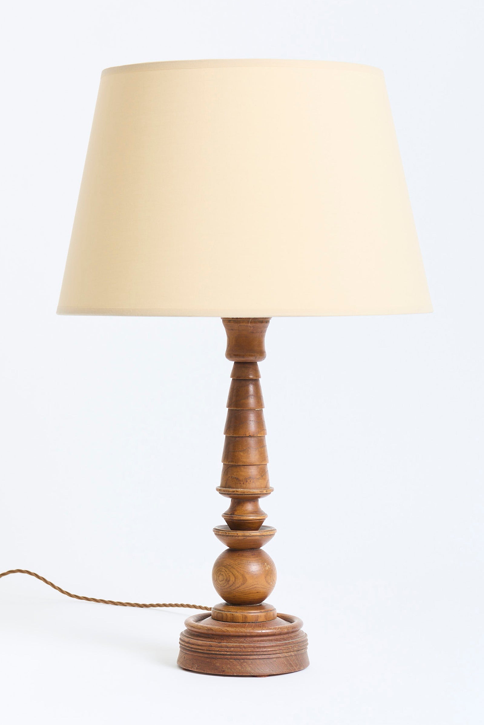 9704- Art Deco Oak Table Lamp