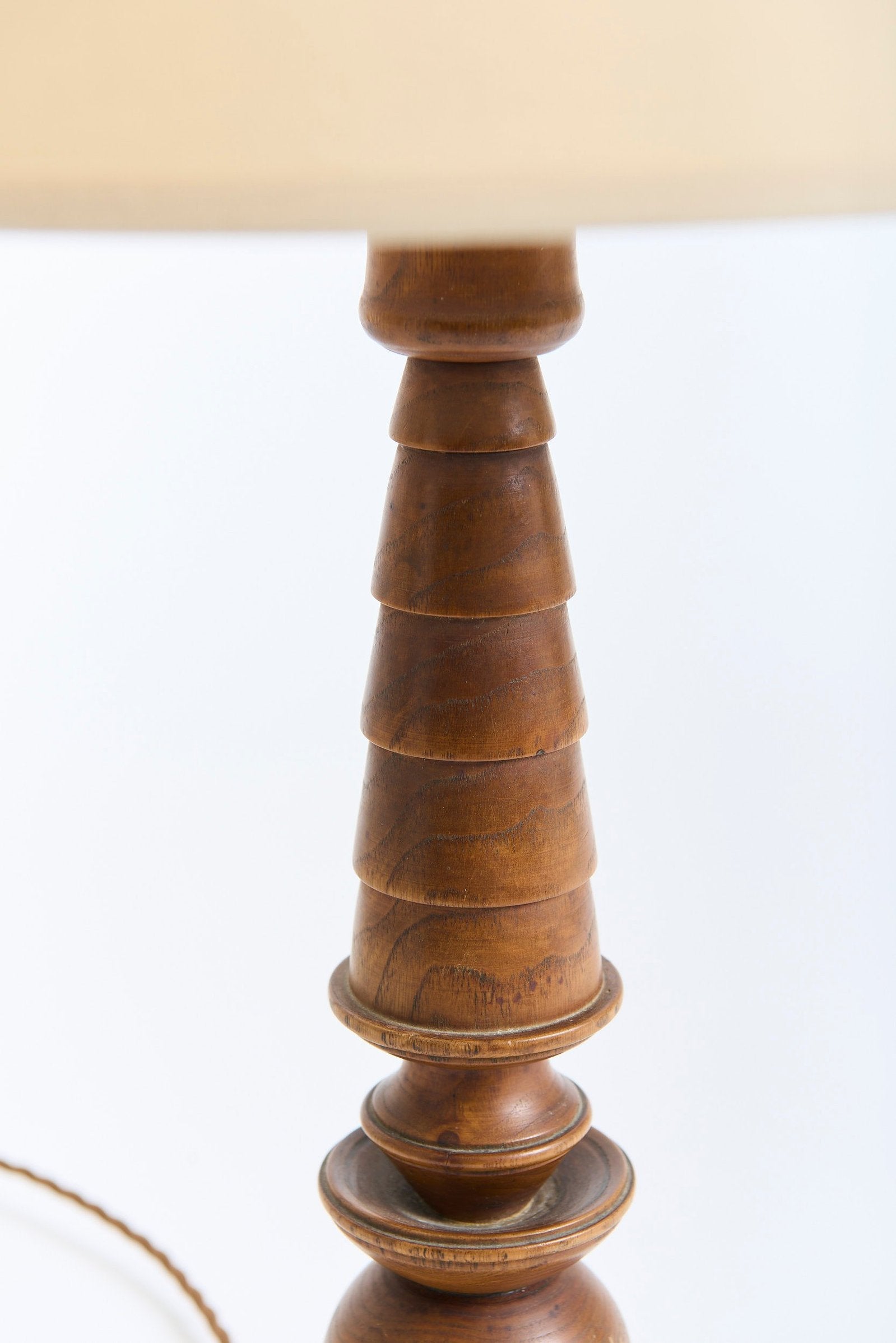 Art Deco Oak Table Lamp