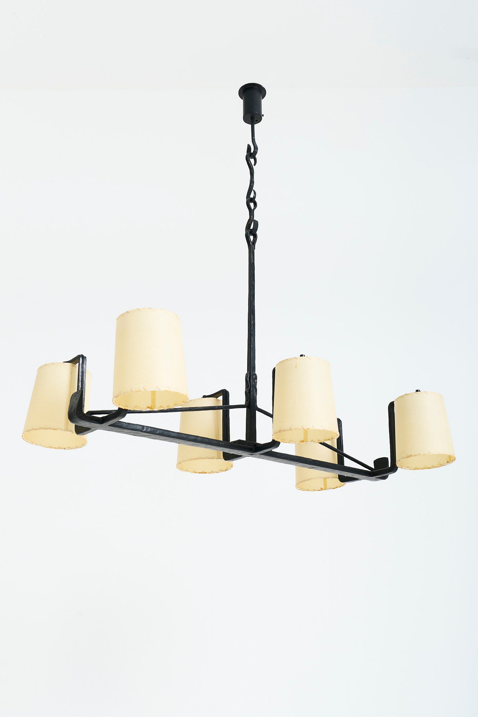 9716- Forged Iron Ceiling Light