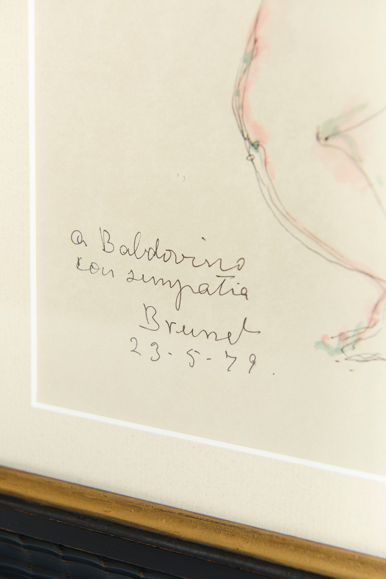 Watercolour by Miquel Brunet (1919-2007)
