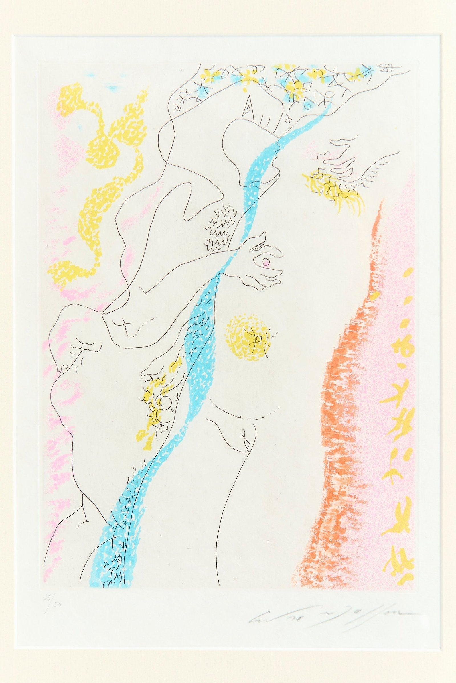 Etching by André Masson (1886-1987)