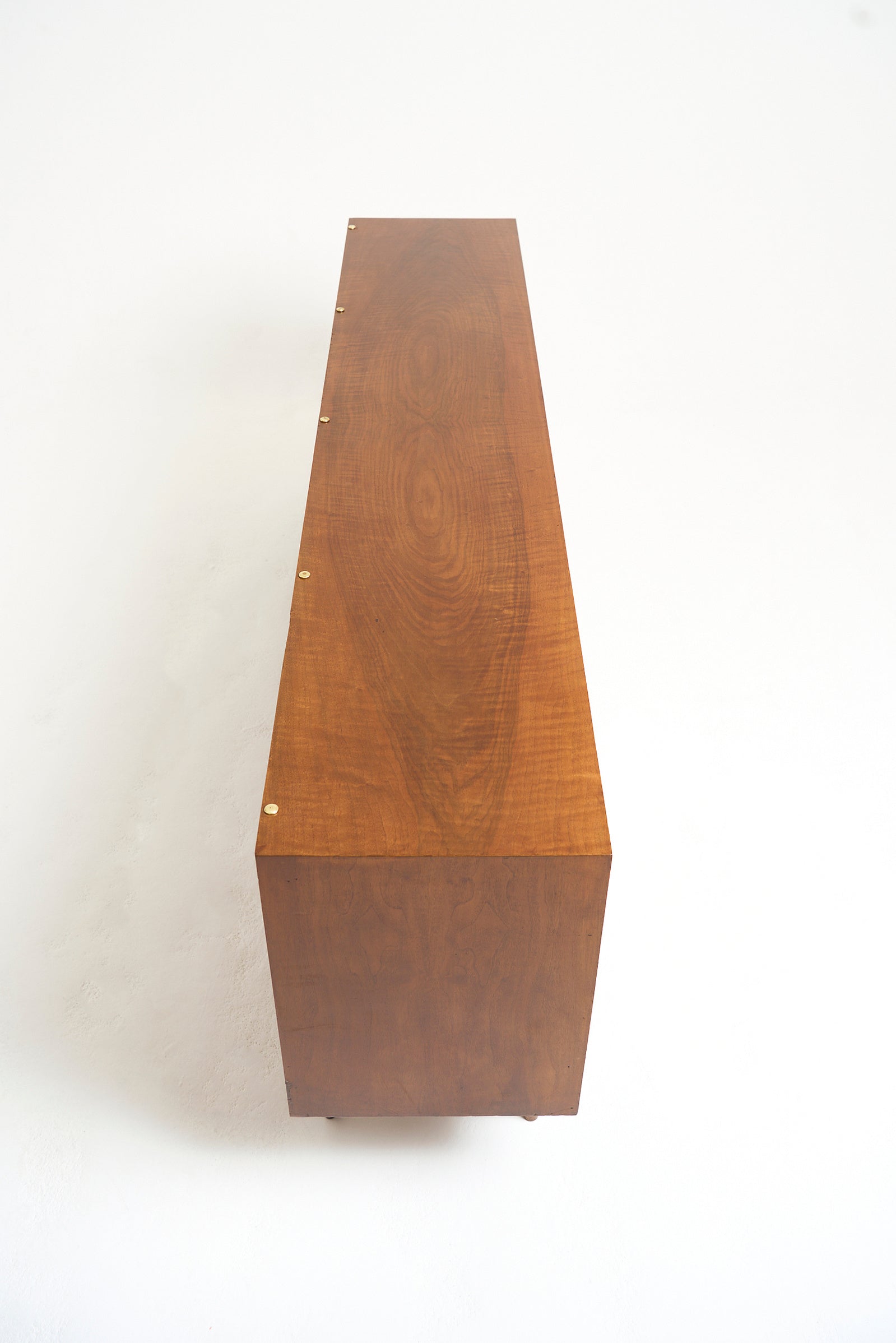 Mid-Century Walnut and Leather Sideboard