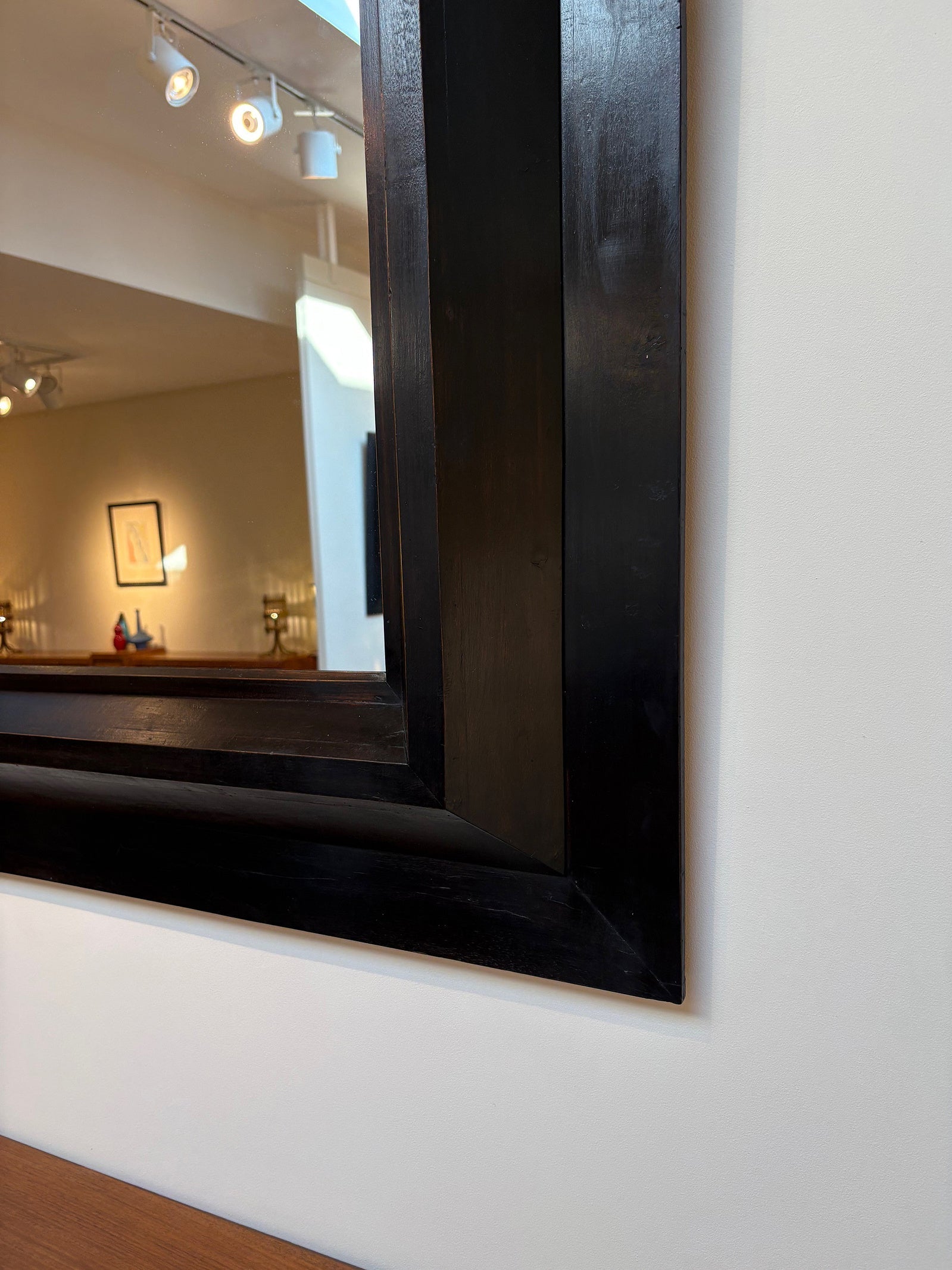 Spanish Ebonised Mirror