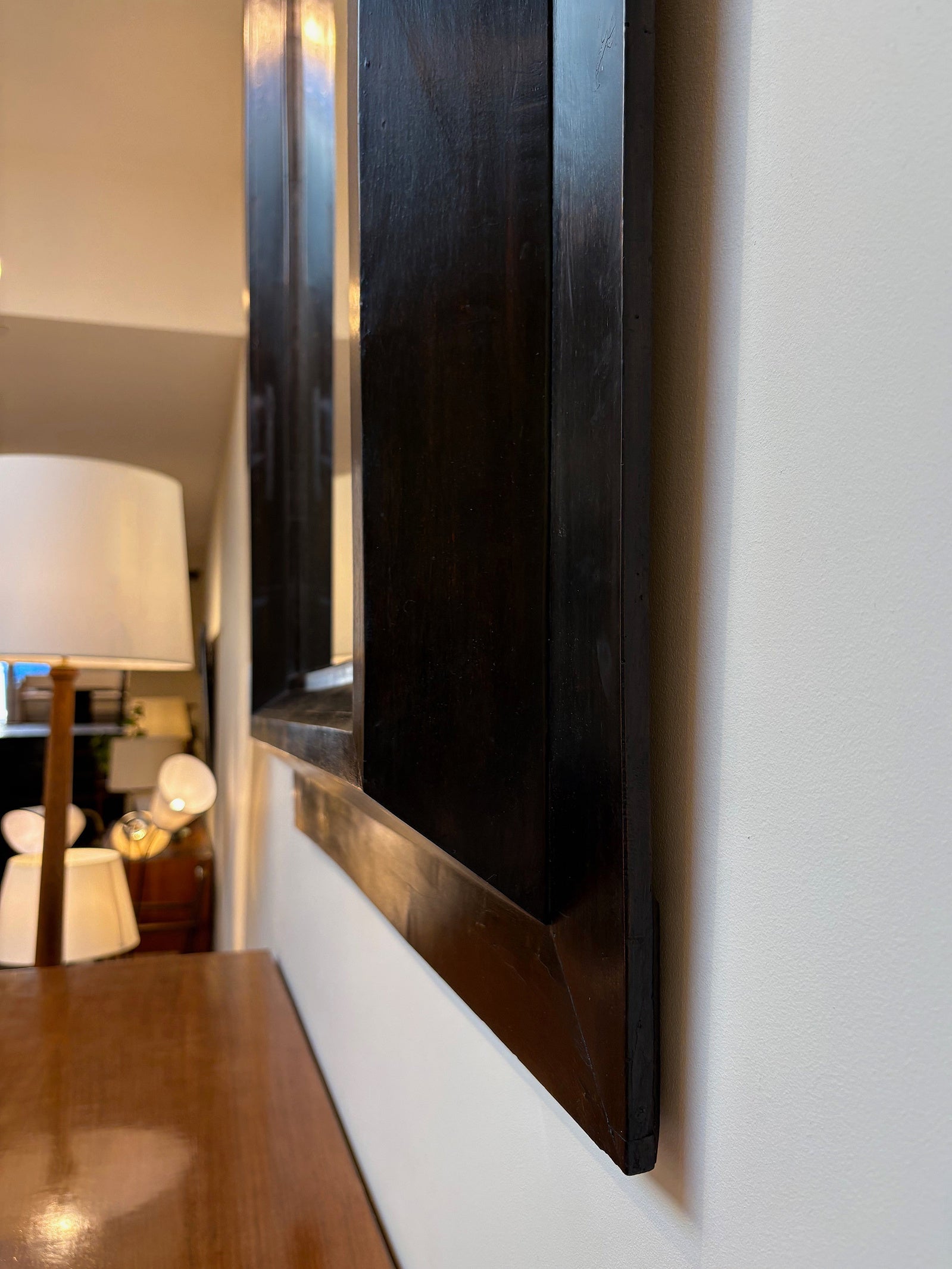 Spanish Ebonised Mirror