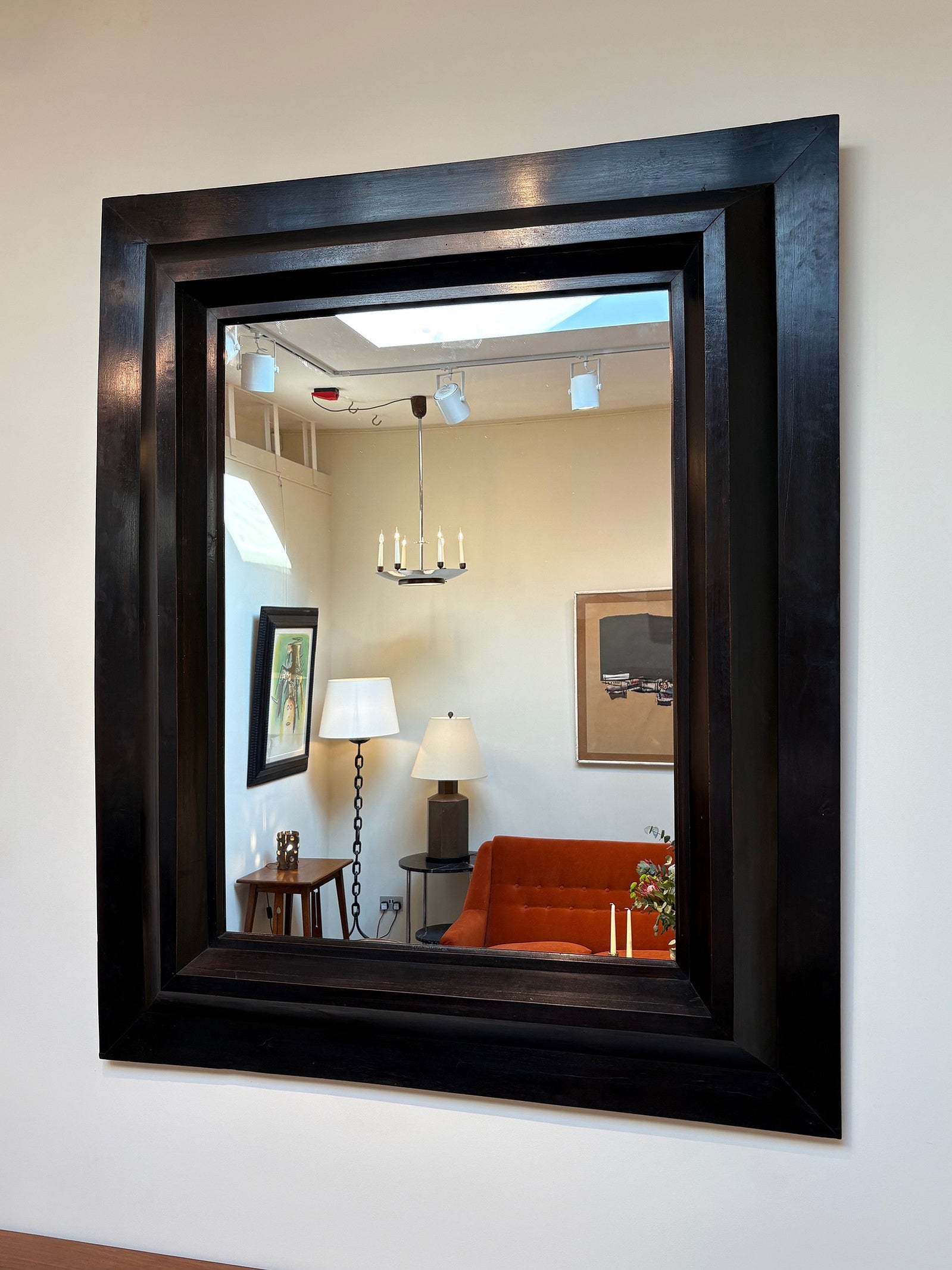Spanish Ebonised Mirror