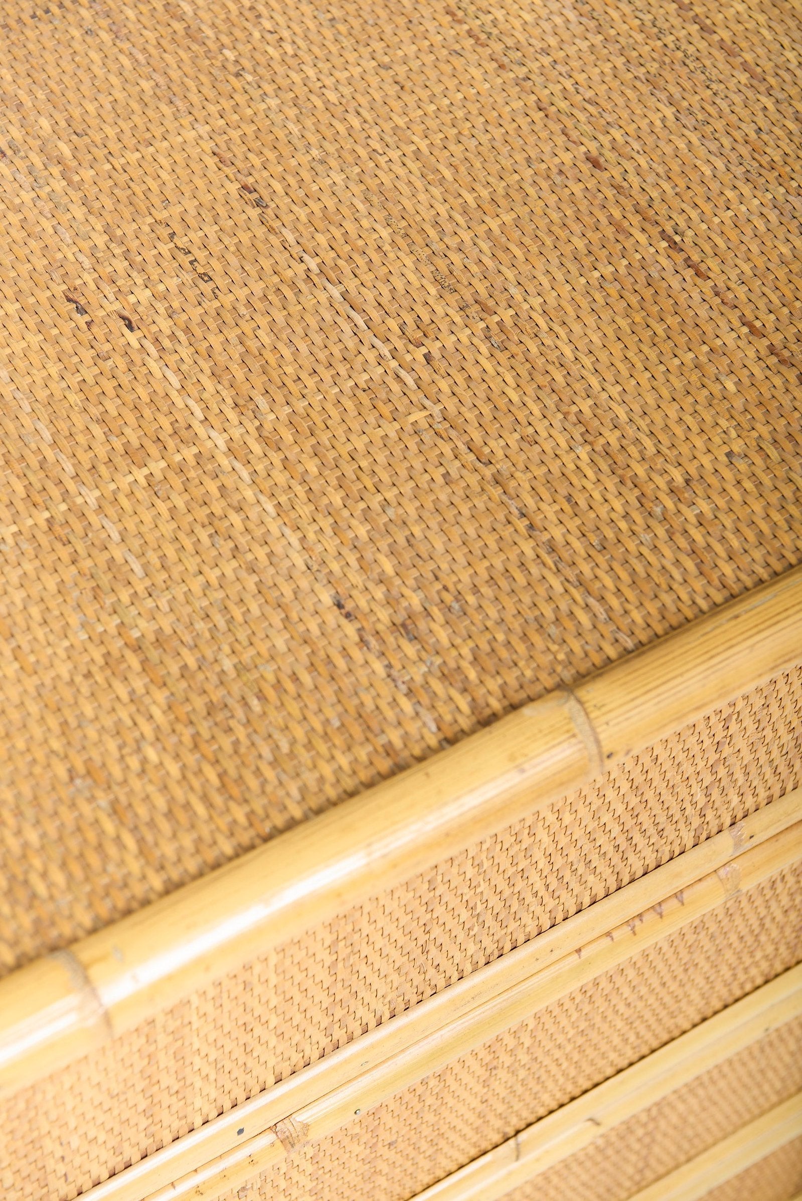 Pair of Rattan Chests of Drawers by Dal Vera