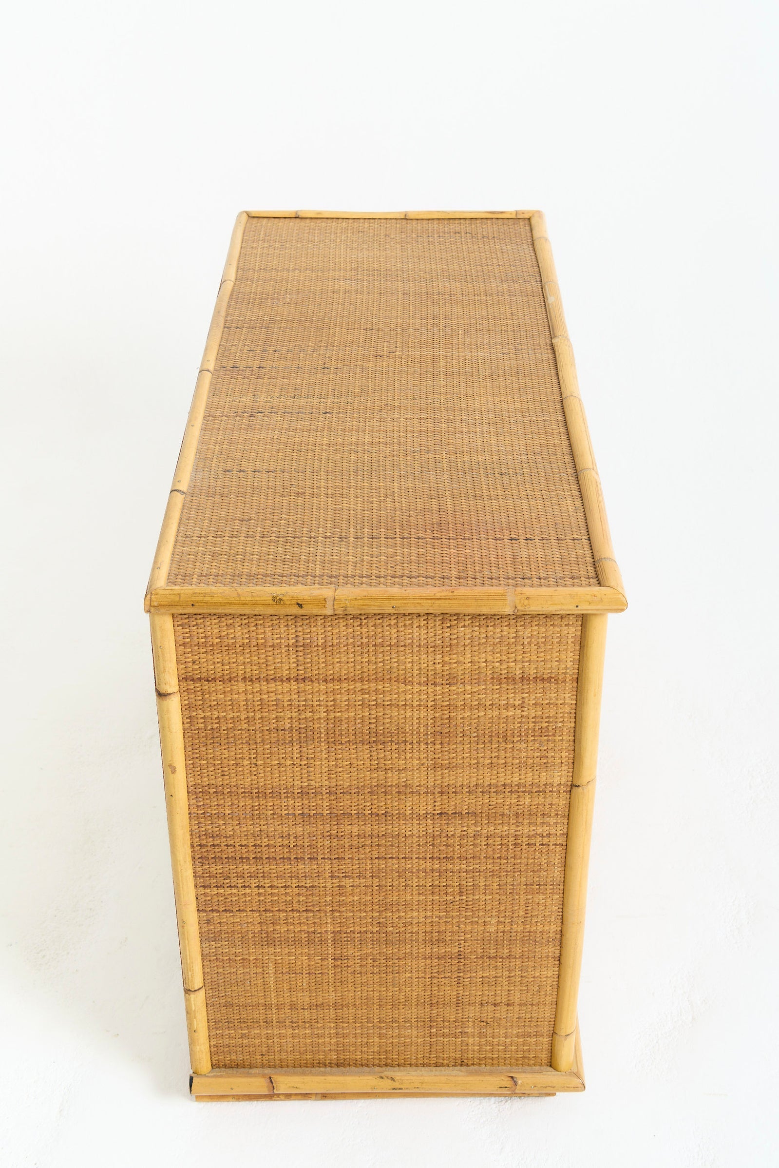Pair of Rattan Chests of Drawers by Dal Vera