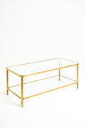 9757- Brass Coffee Table