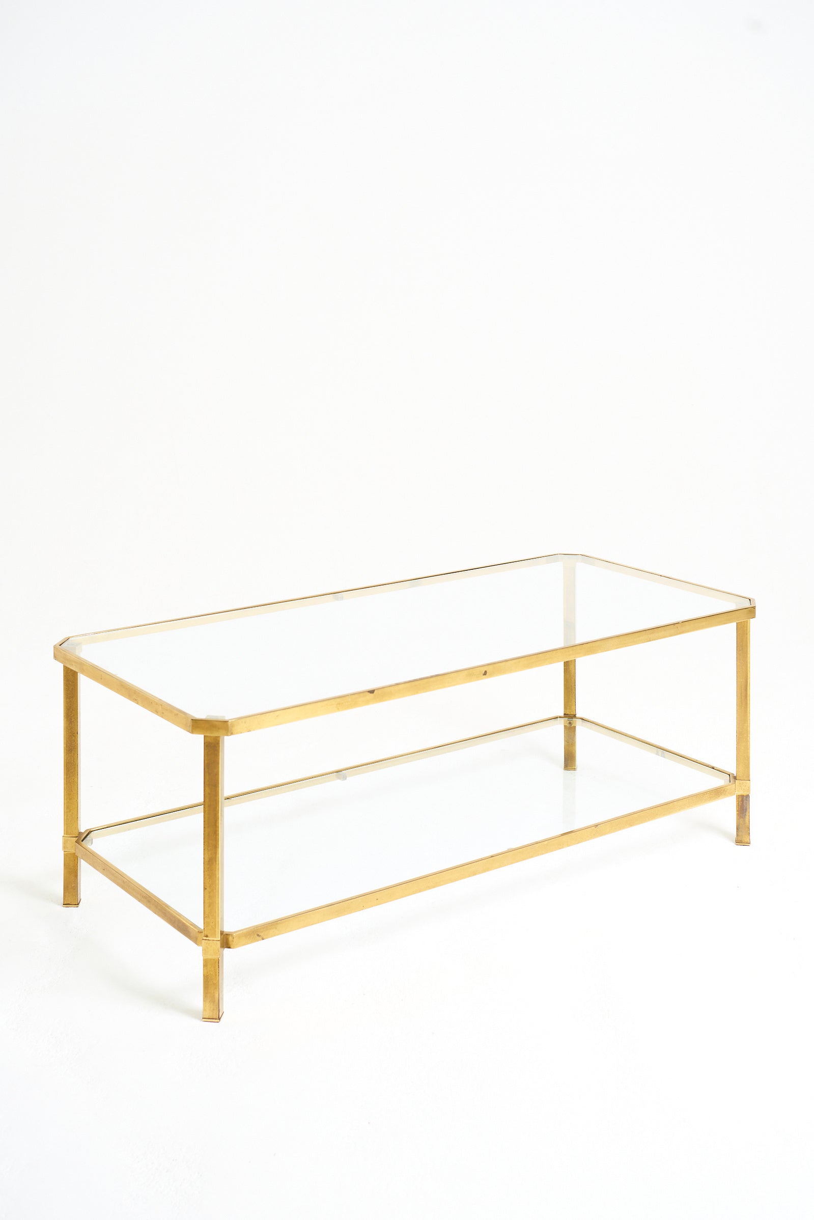 9757- Brass Coffee Table