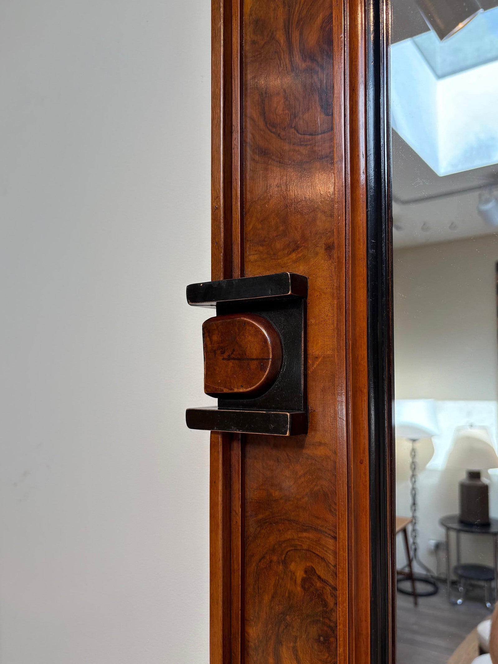 Art Deco Walnut Mirror