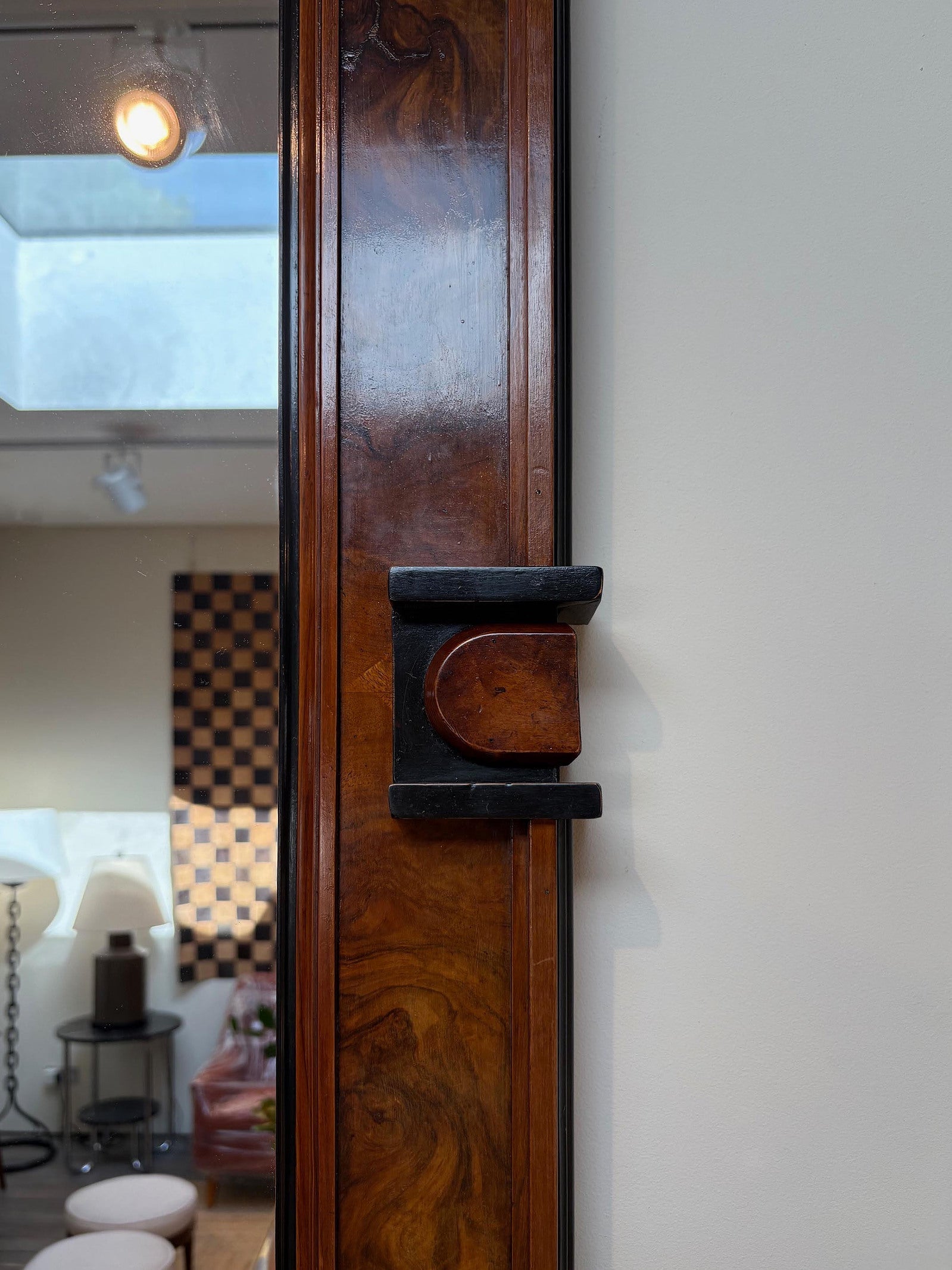 Art Deco Walnut Mirror