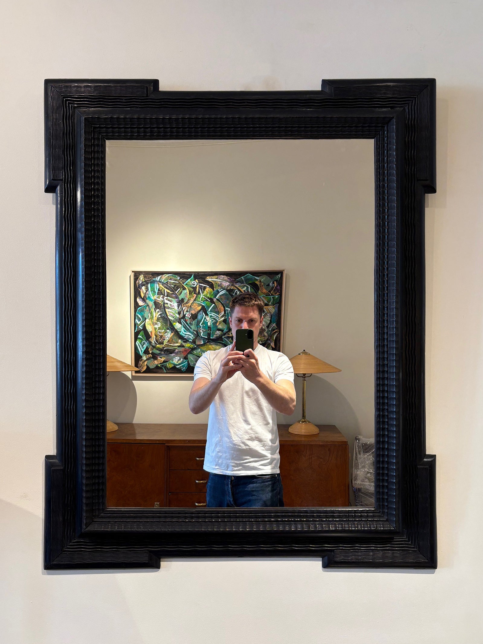 Flemish Style Ripple Frame Mirror
