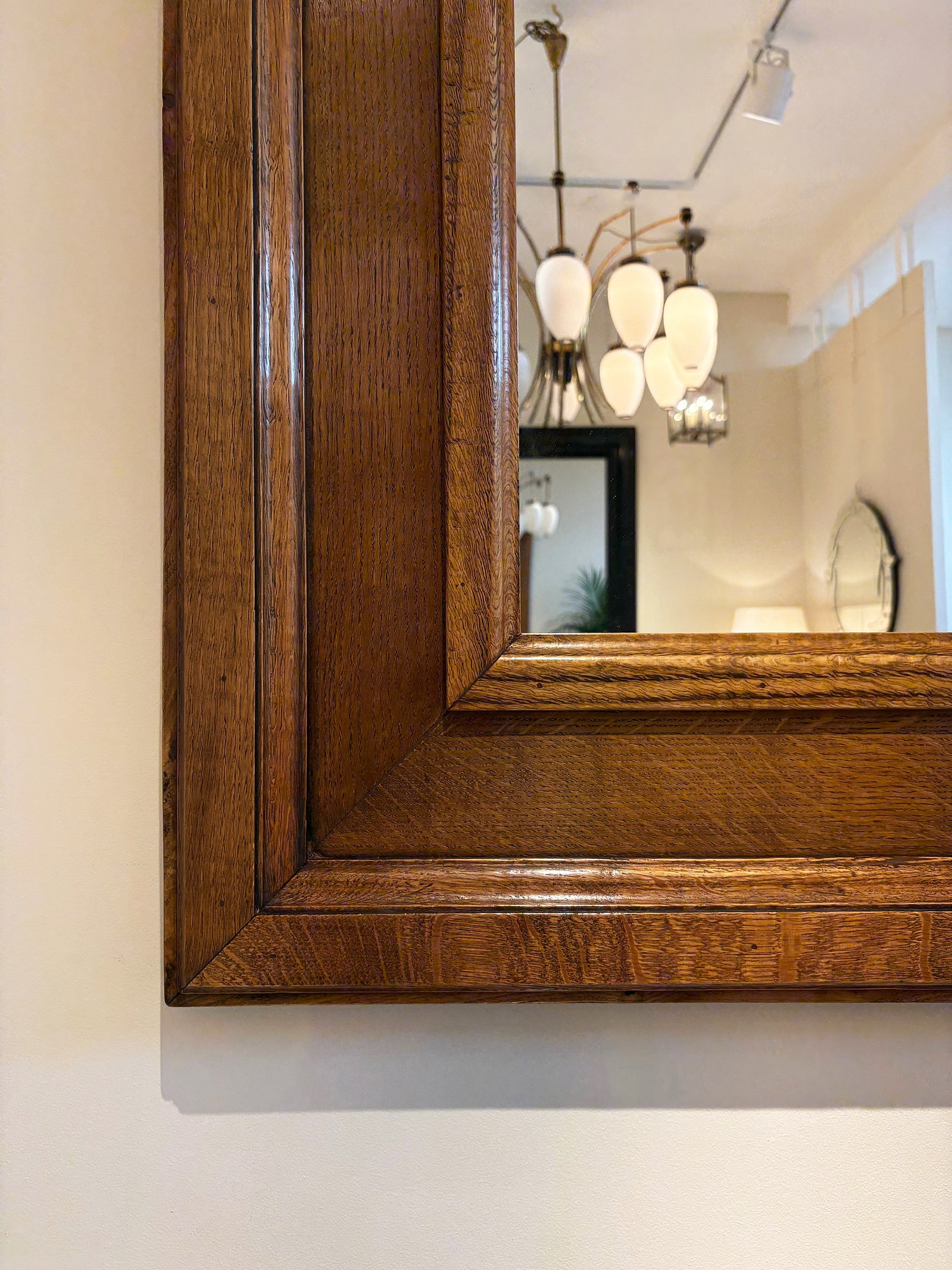 1940s Oak Mirror