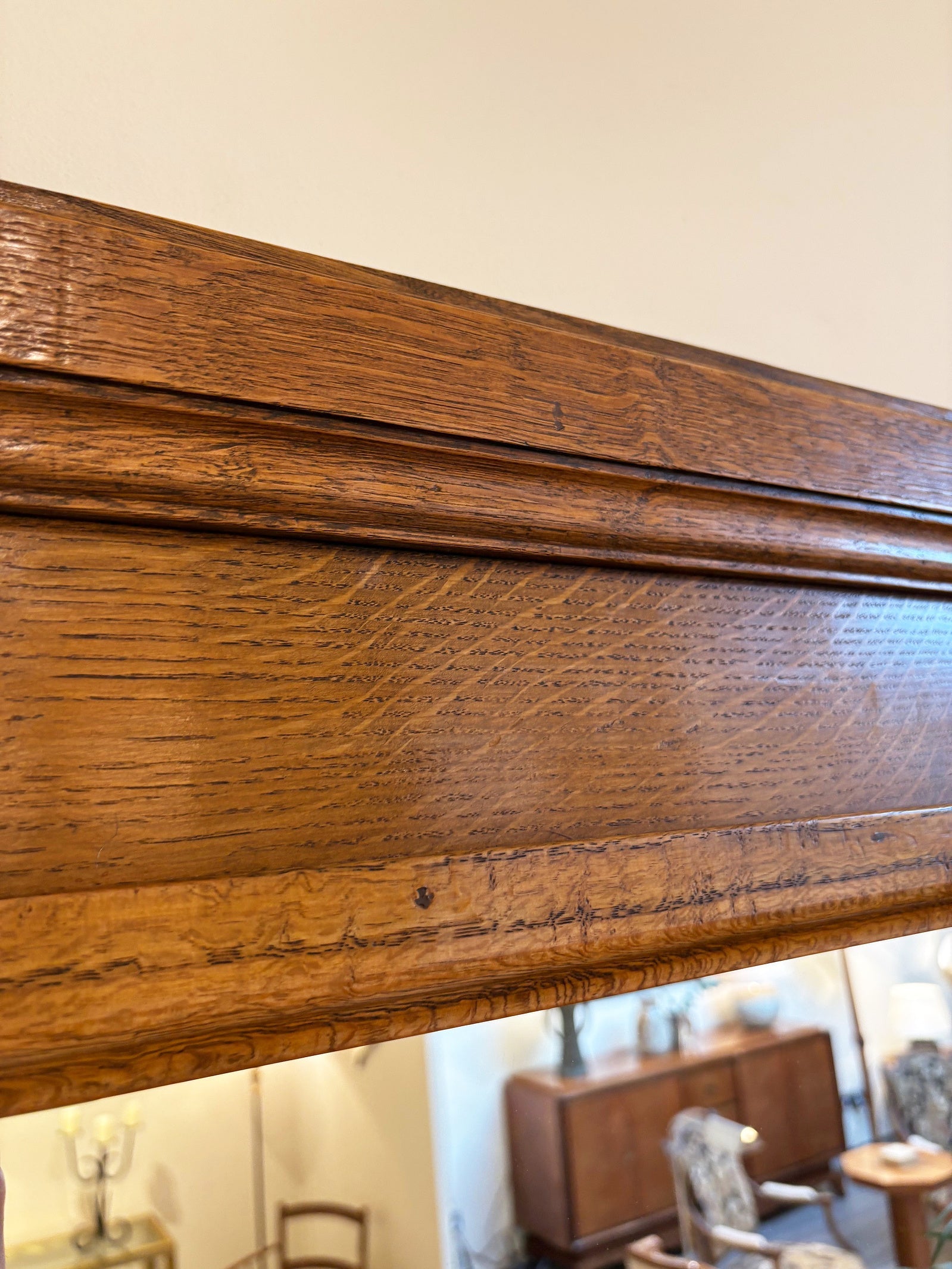 1940s Oak Mirror