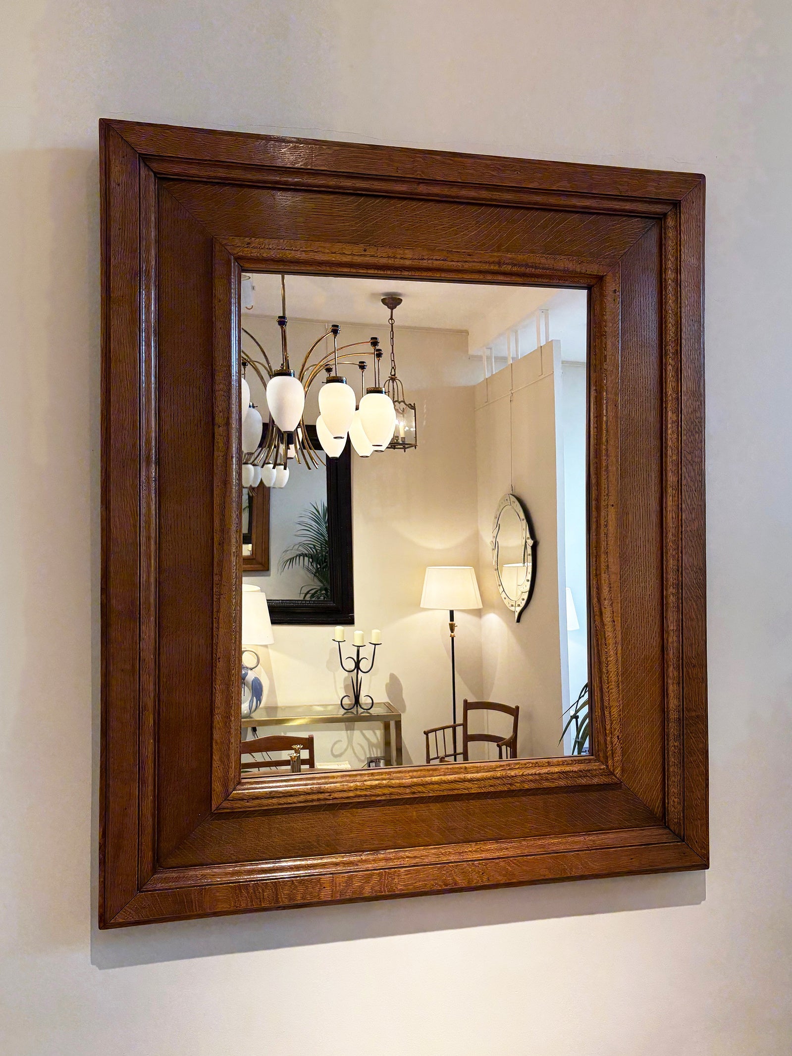 1940s Oak Mirror