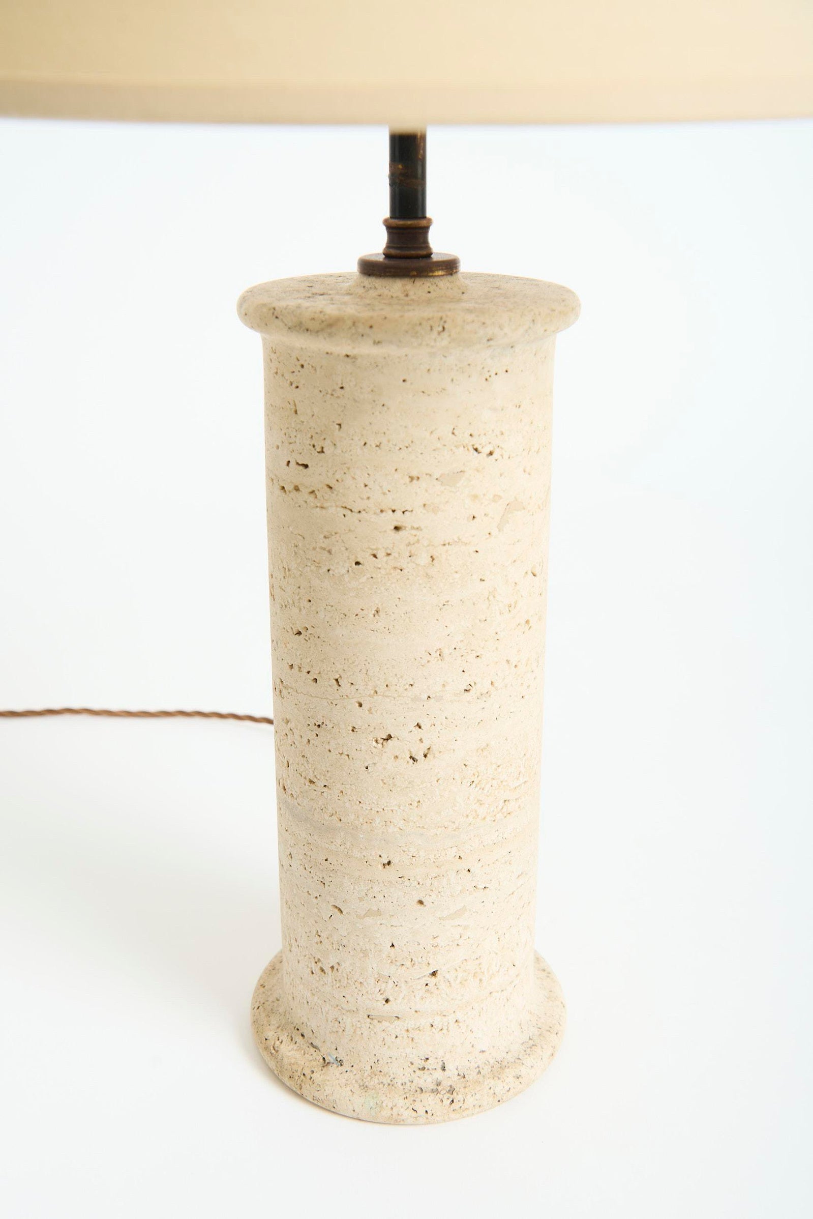 Travertine Table Lamp