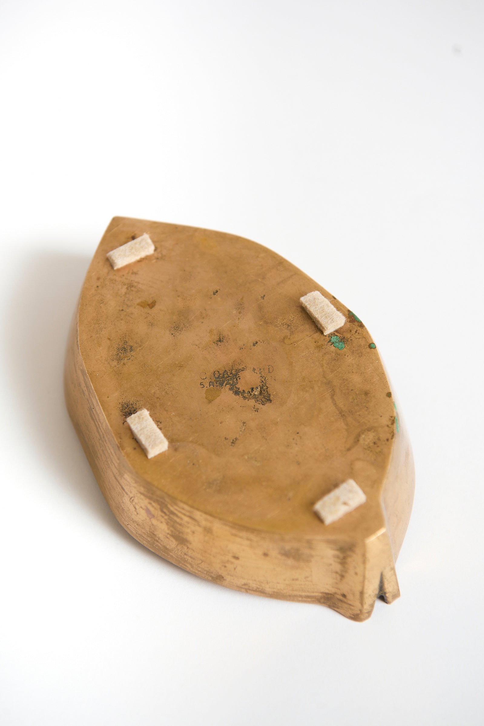 Bronze Leaf Bowl by Monique Gerber