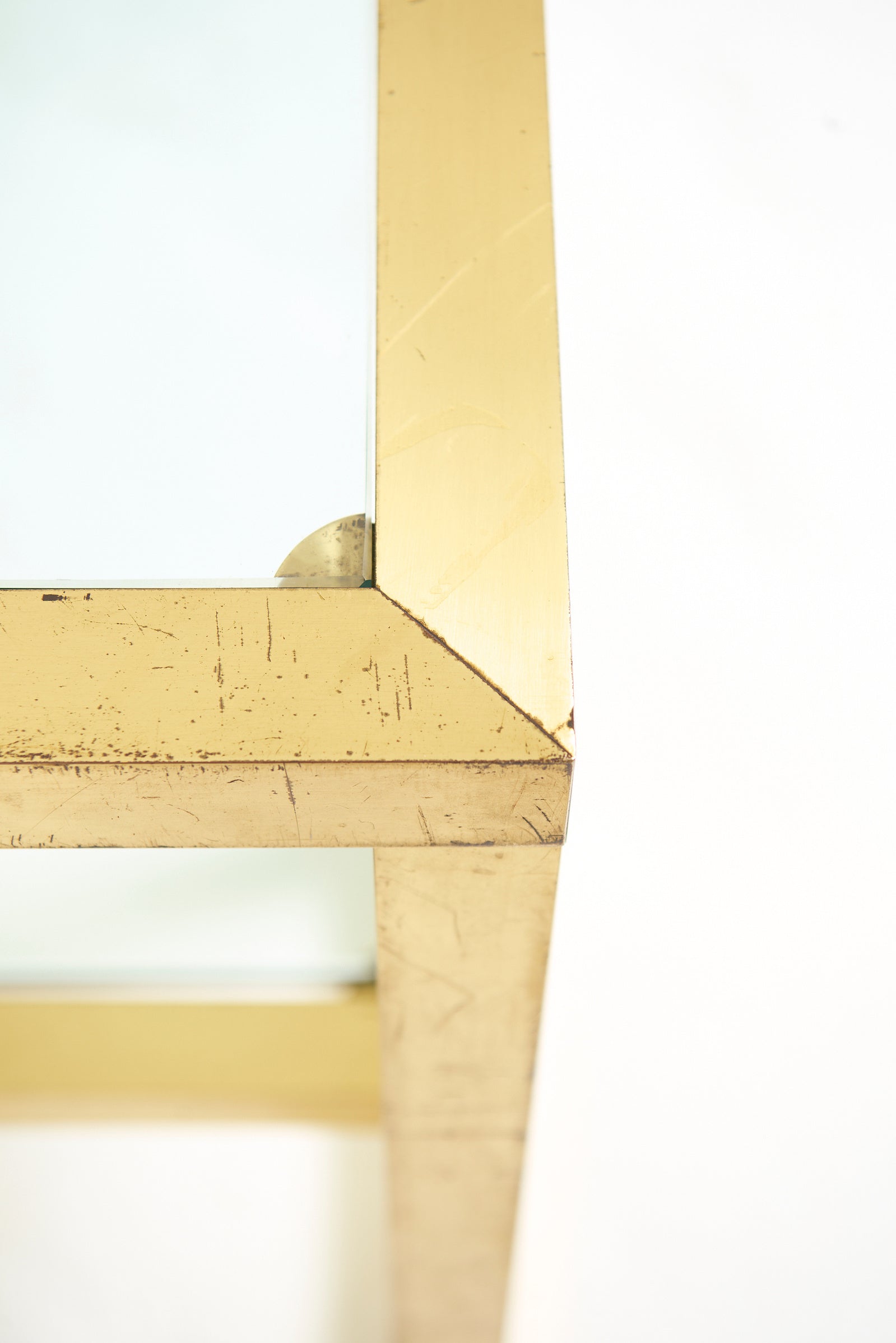 Brass Two-Tier Console Table