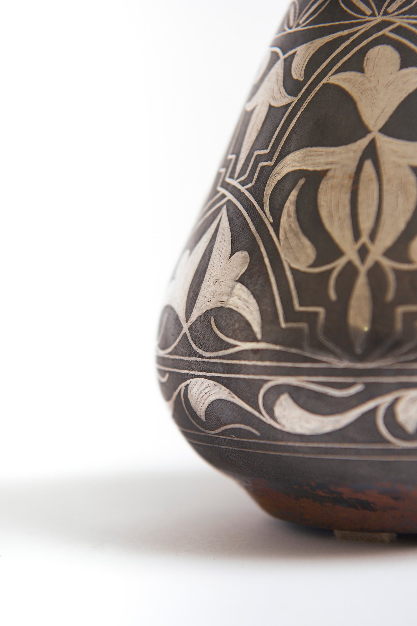 Silver Damasquine Vase