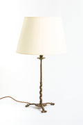 9845- 17th Century Bronze Table Lamp