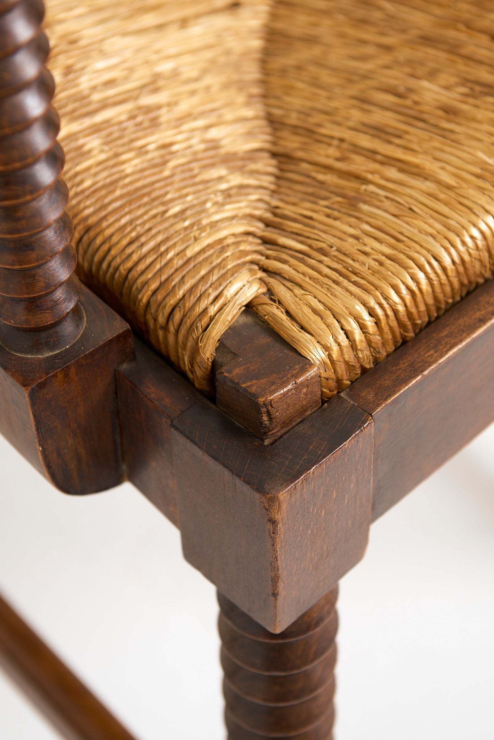 Pair of Rush Armchairs
