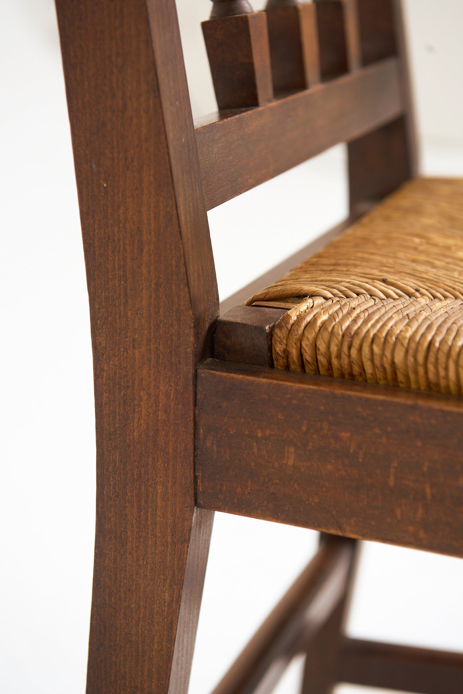 Pair of Rush Armchairs
