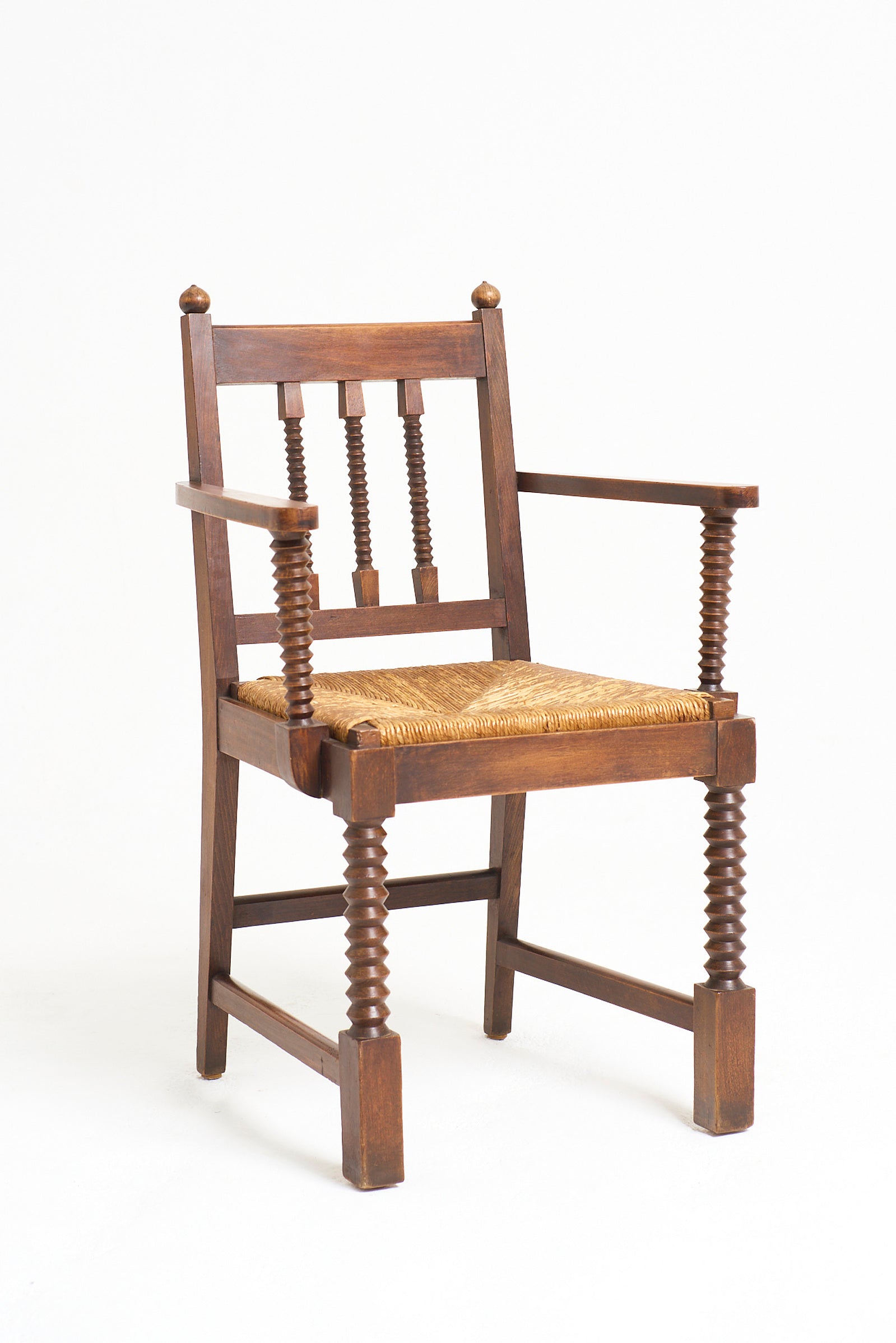 Pair of Rush Armchairs