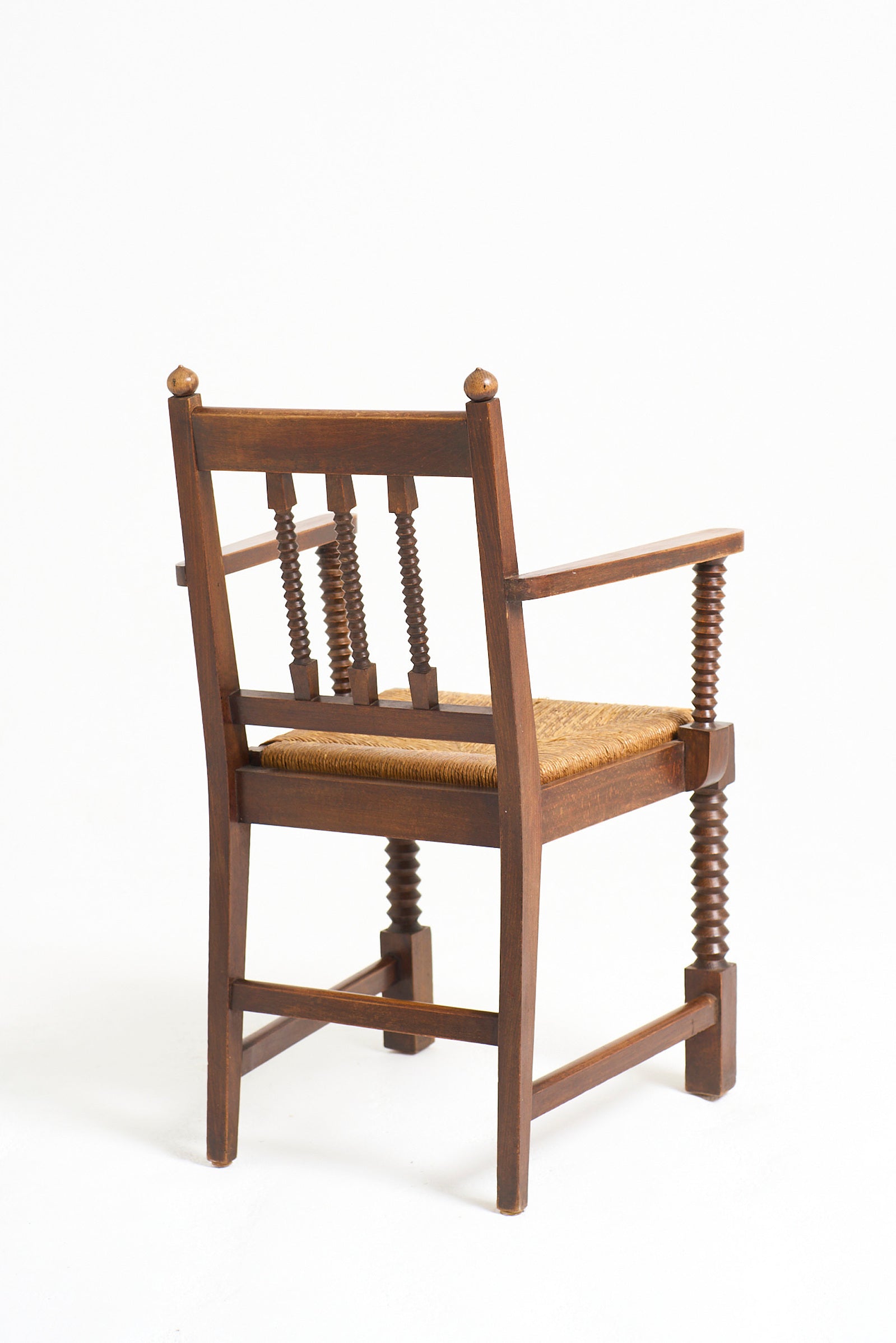 Pair of Rush Armchairs