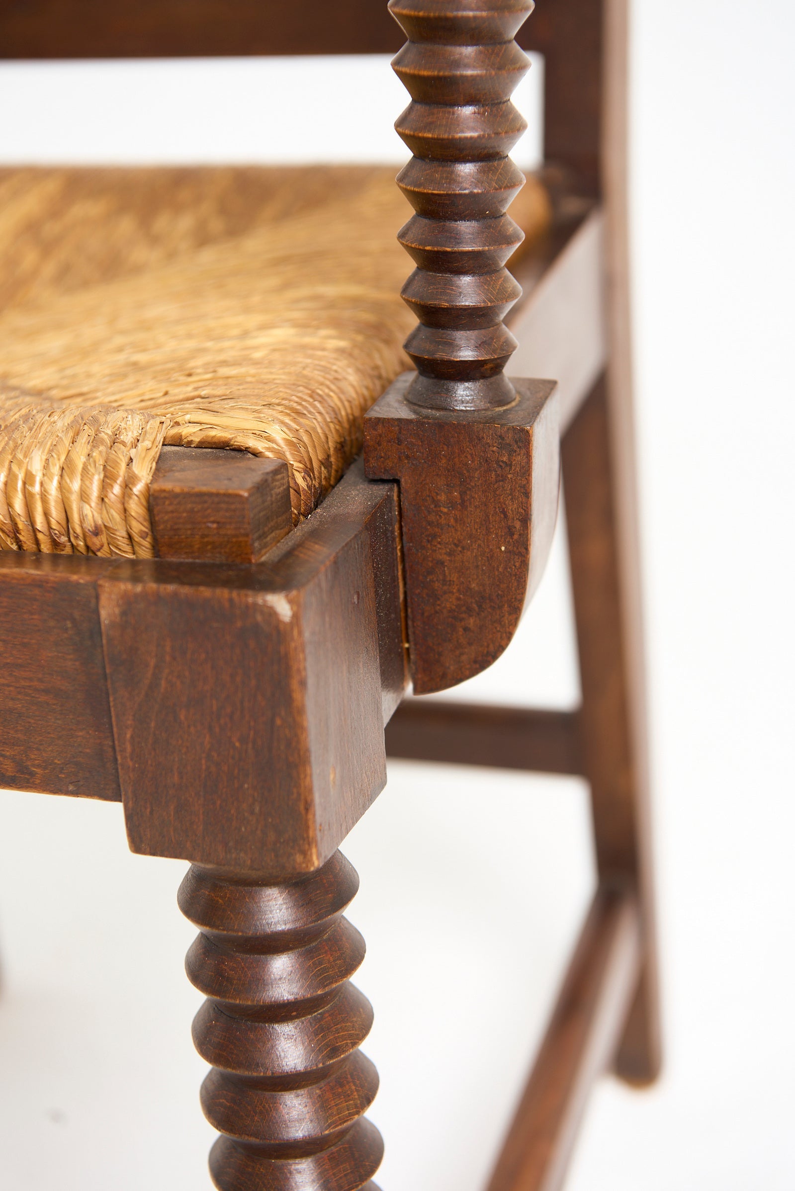 Pair of Rush Armchairs