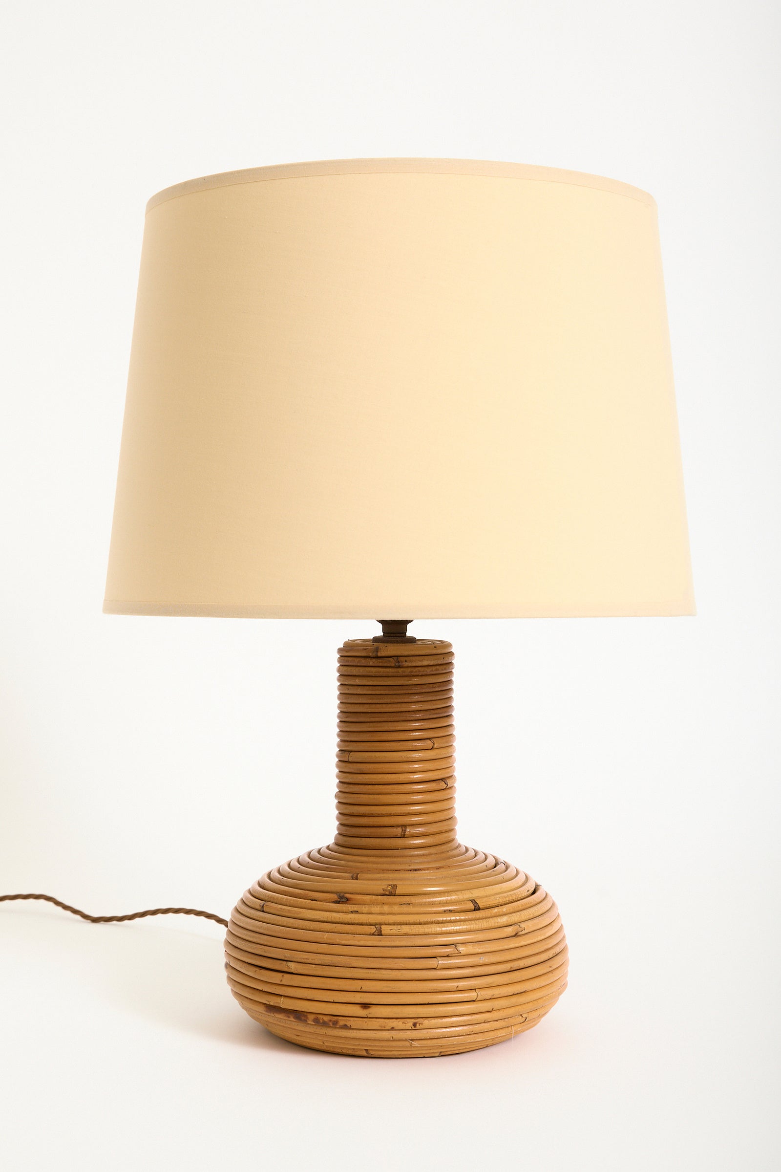 Pair of Rattan Table Lamps