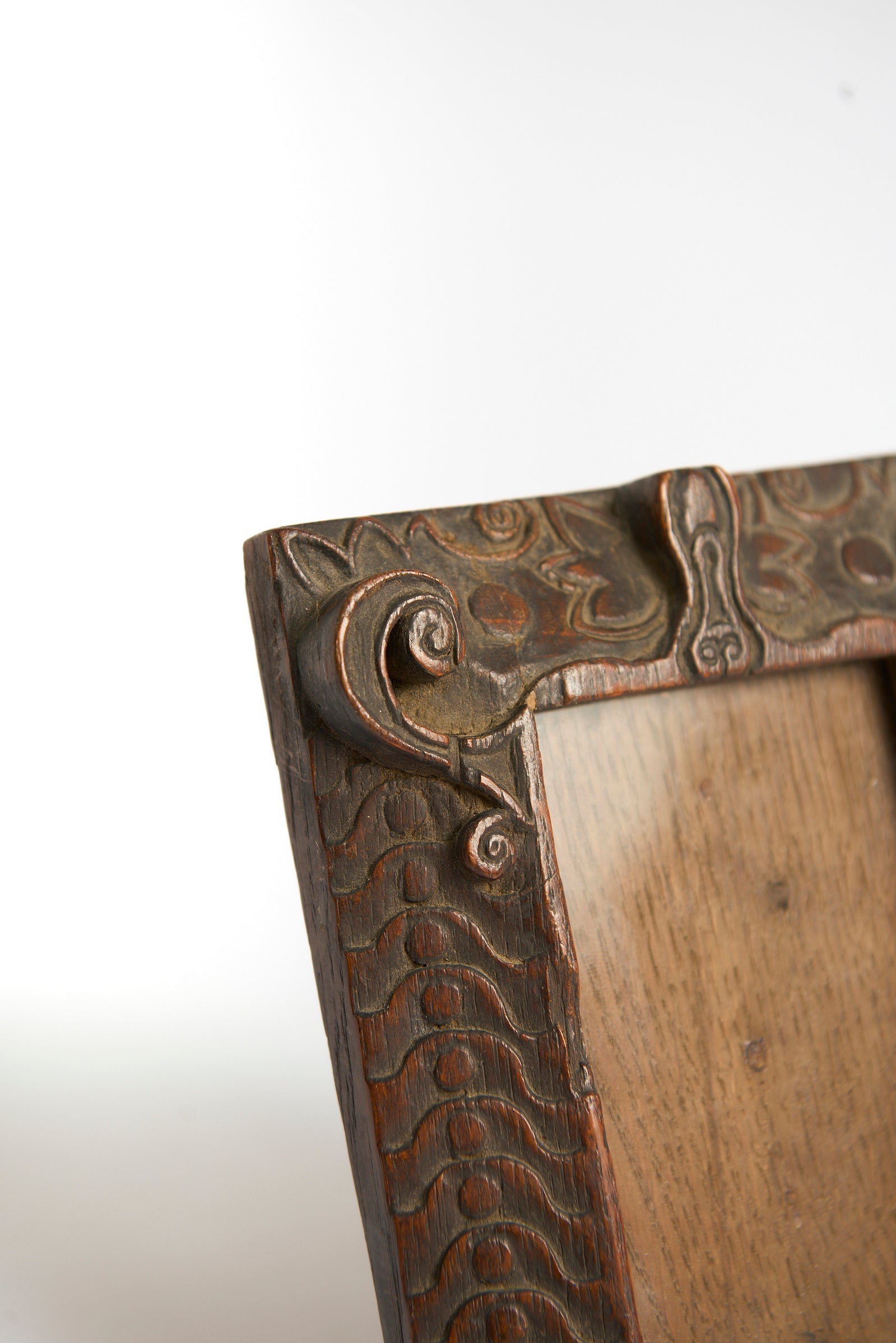 Carved Oak Photo Frame