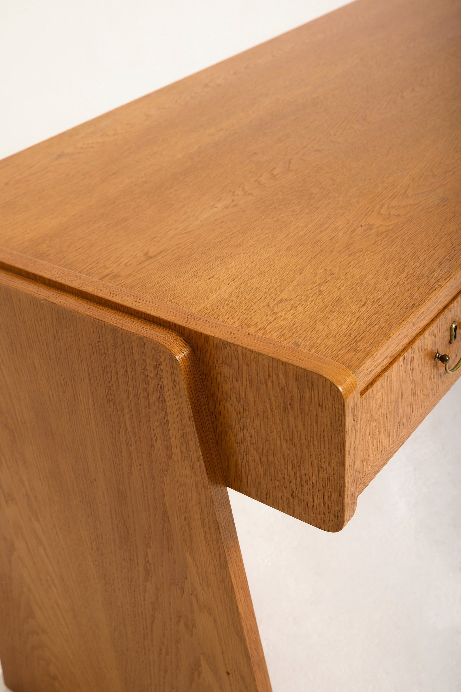 Mid-Century Modern Oak Desk