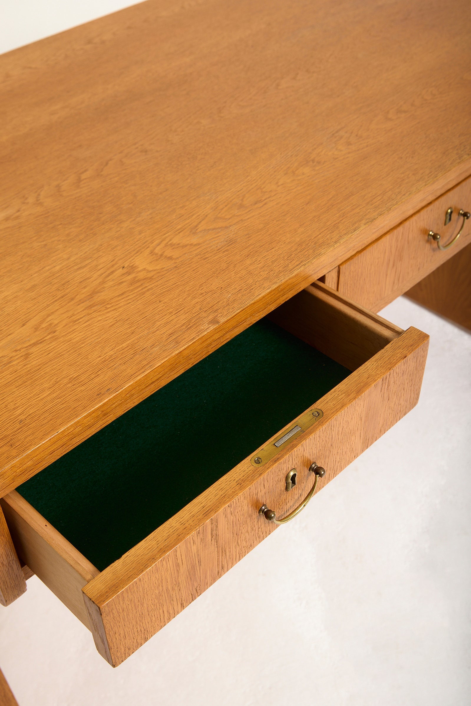 Mid-Century Modern Oak Desk