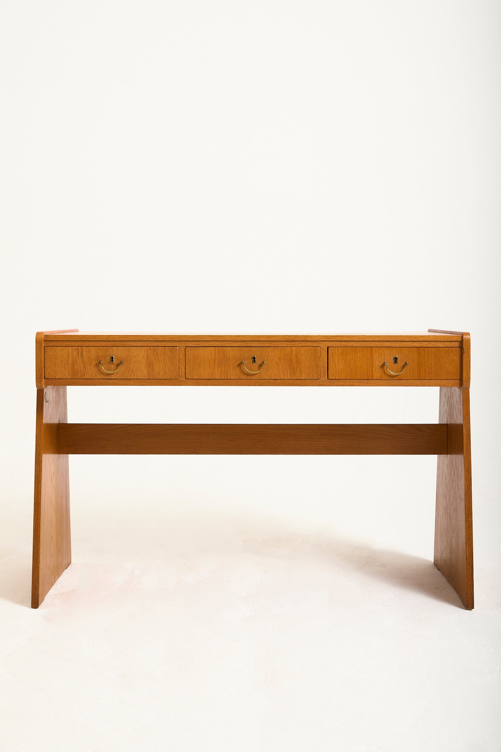 Mid-Century Modern Oak Desk