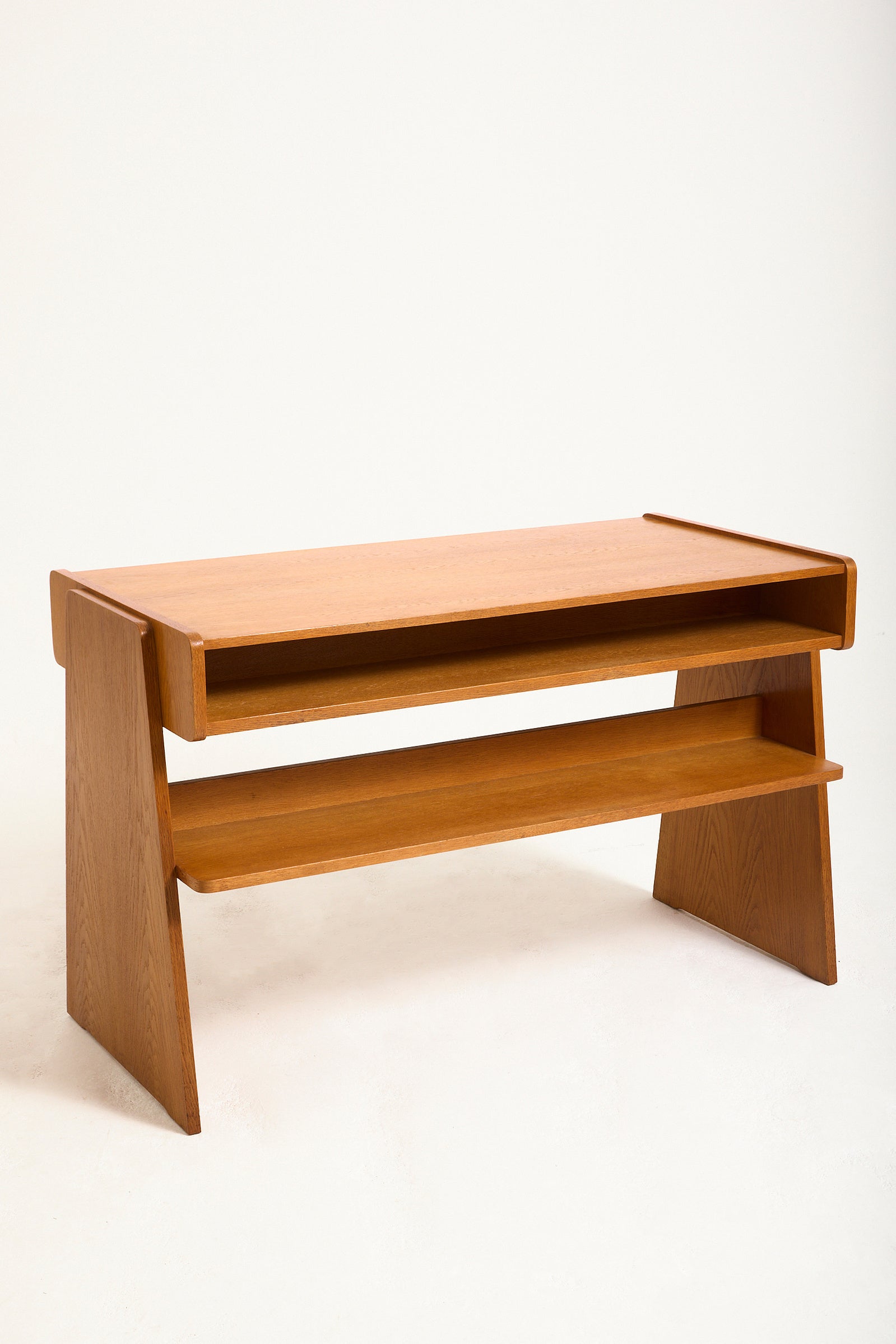 Mid-Century Modern Oak Desk