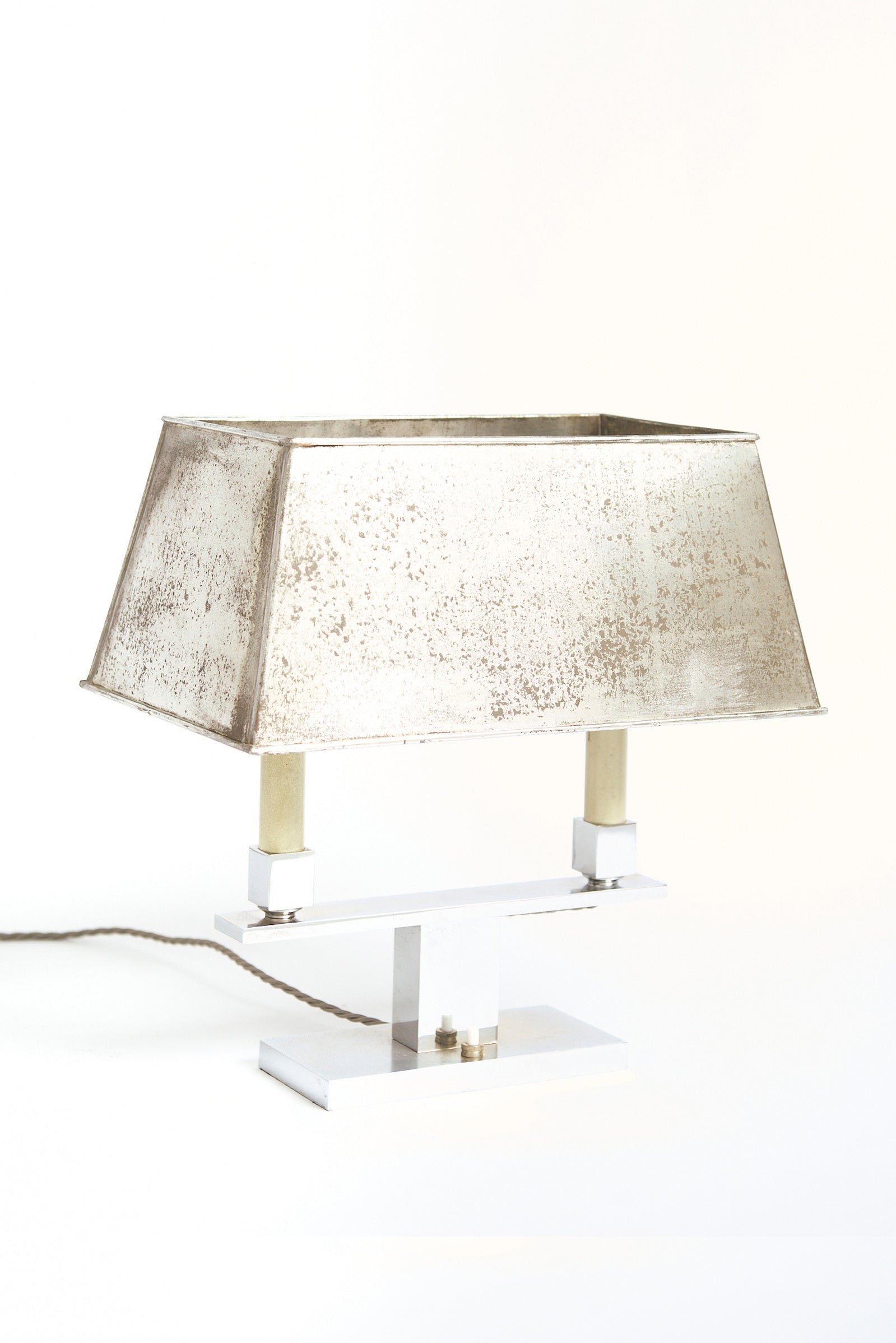 Art Deco Nickel Lamp
