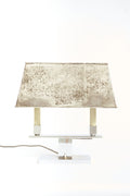 9884- Art Deco Nickel Lamp
