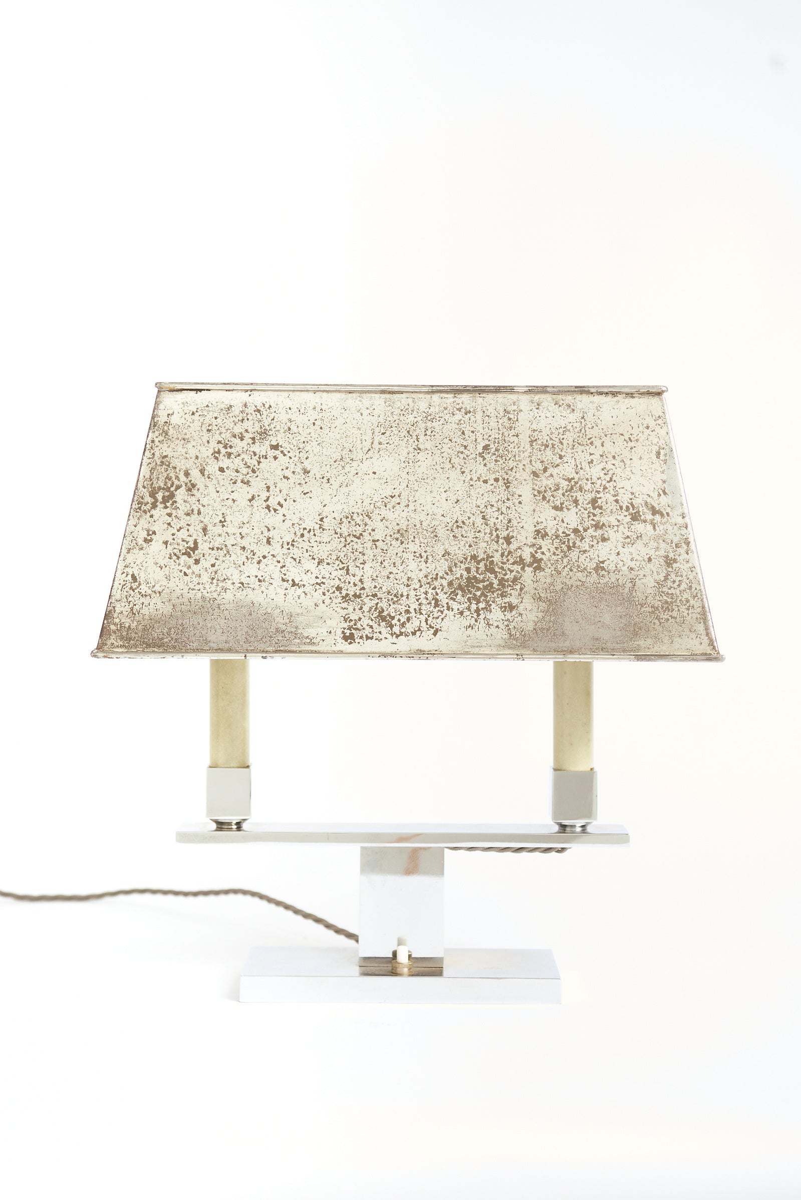 9884- Art Deco Nickel Lamp