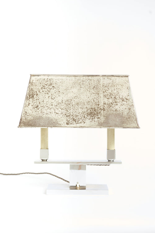 9884- Art Deco Nickel Lamp