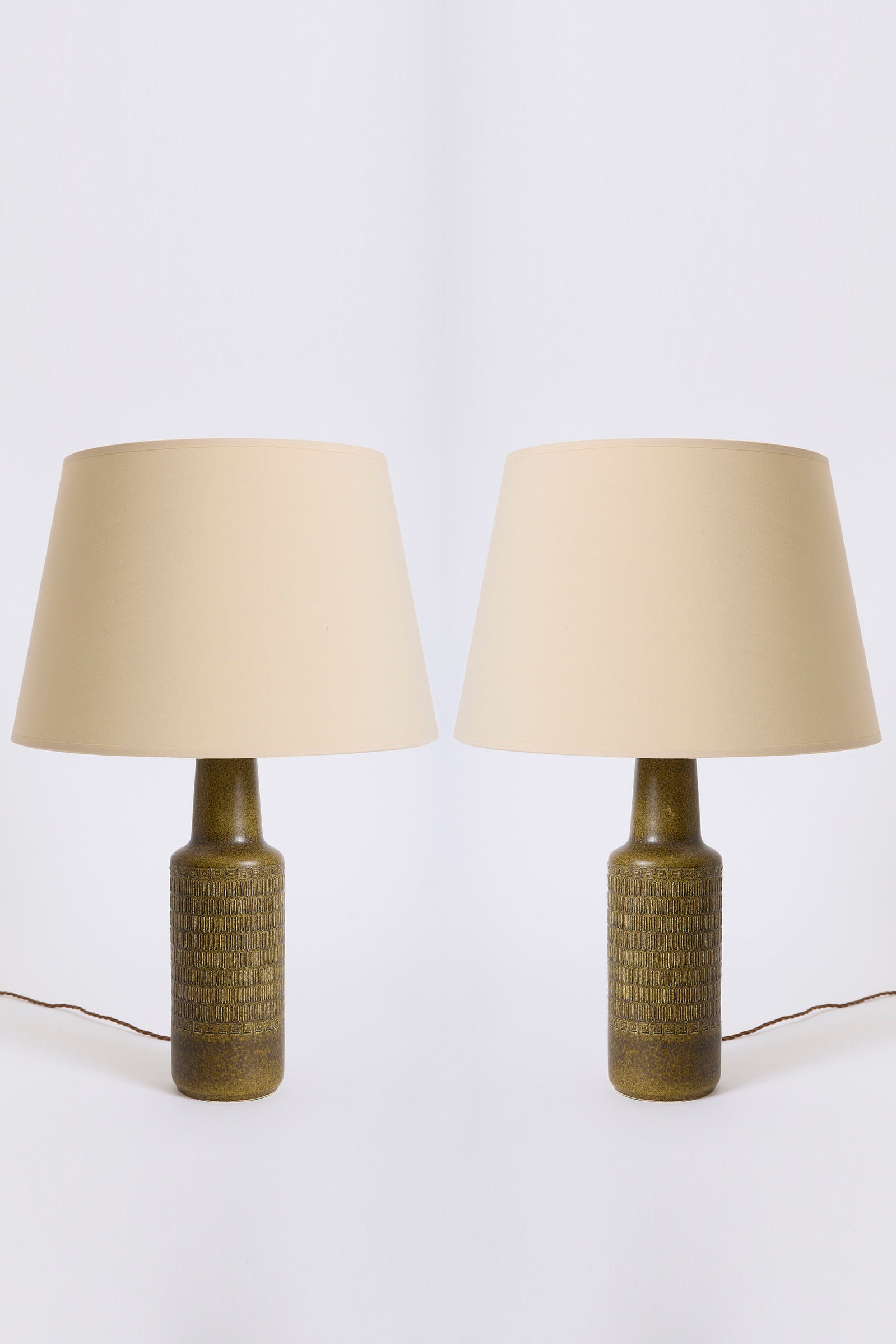 9907- Pair of Ceramic Table Lamps
