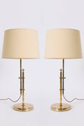 9908- Pair of Brass Table Lamps by Bergboms