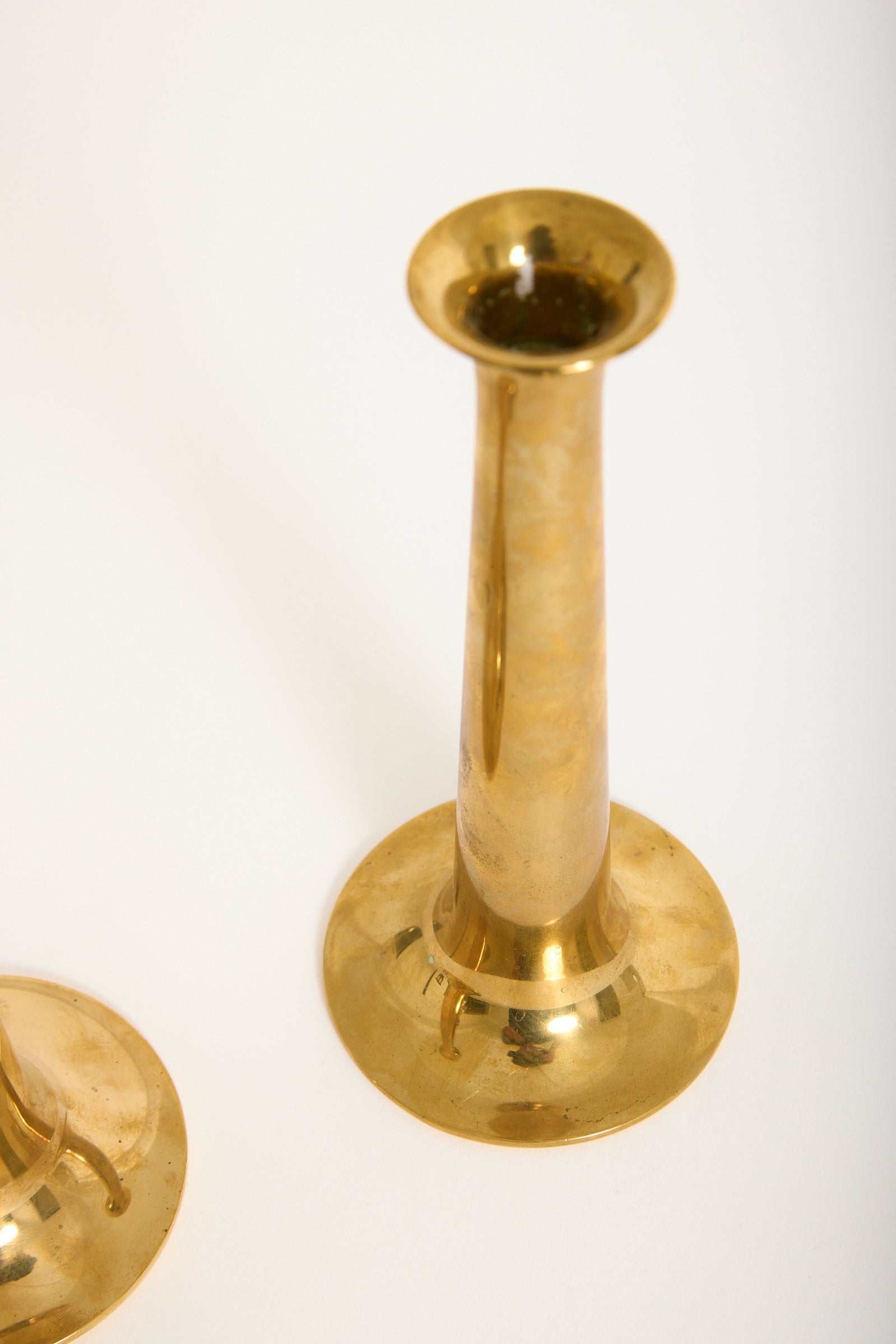 Pair of Brass Candlesticks by Torben Ørskov