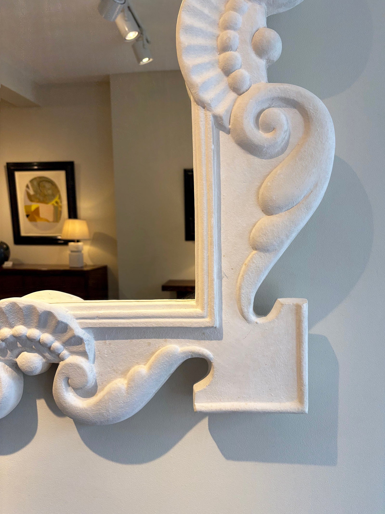Plaster Mirror after Serge Roche (1898-1988)