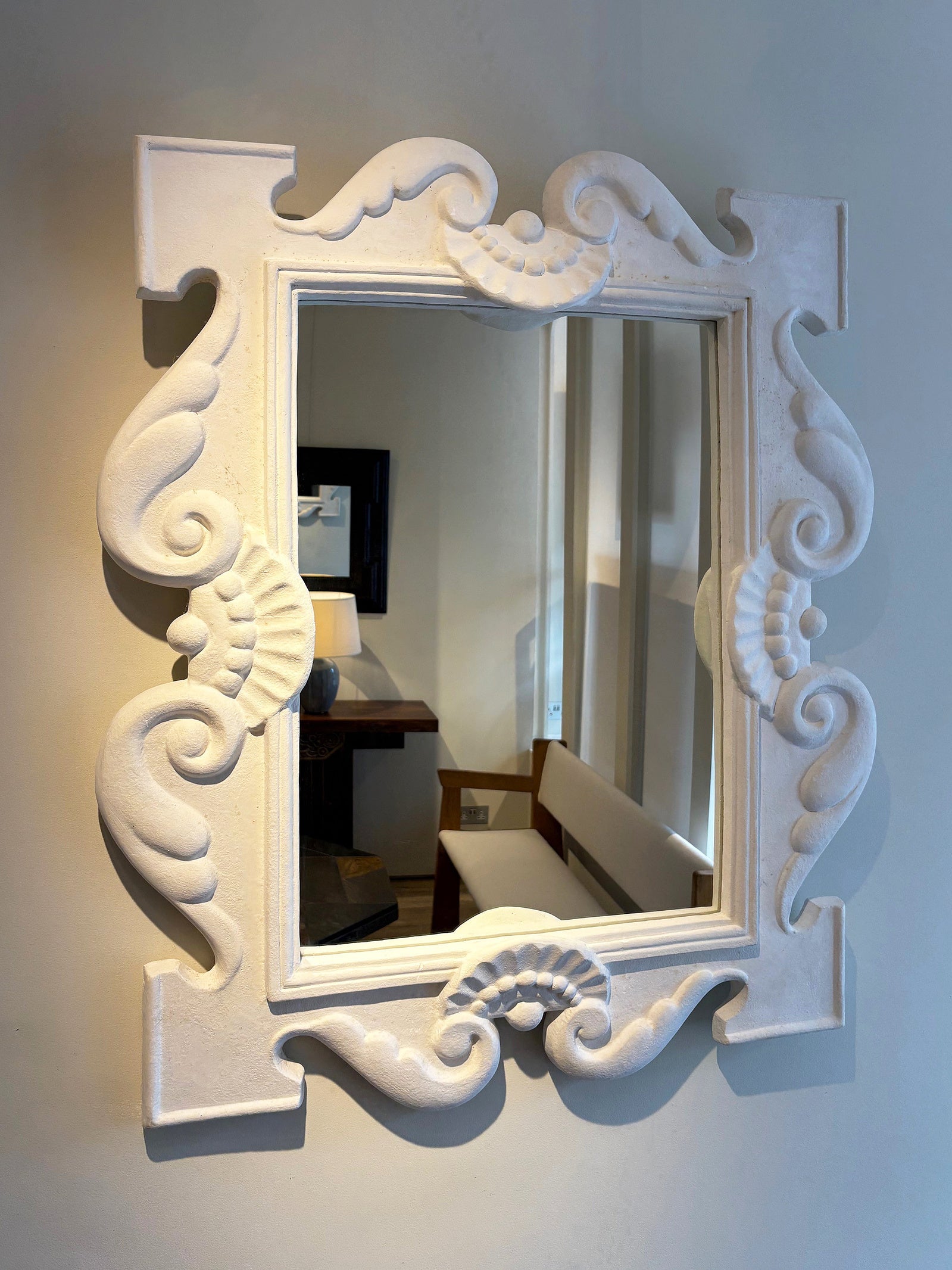 Plaster Mirror after Serge Roche (1898-1988)