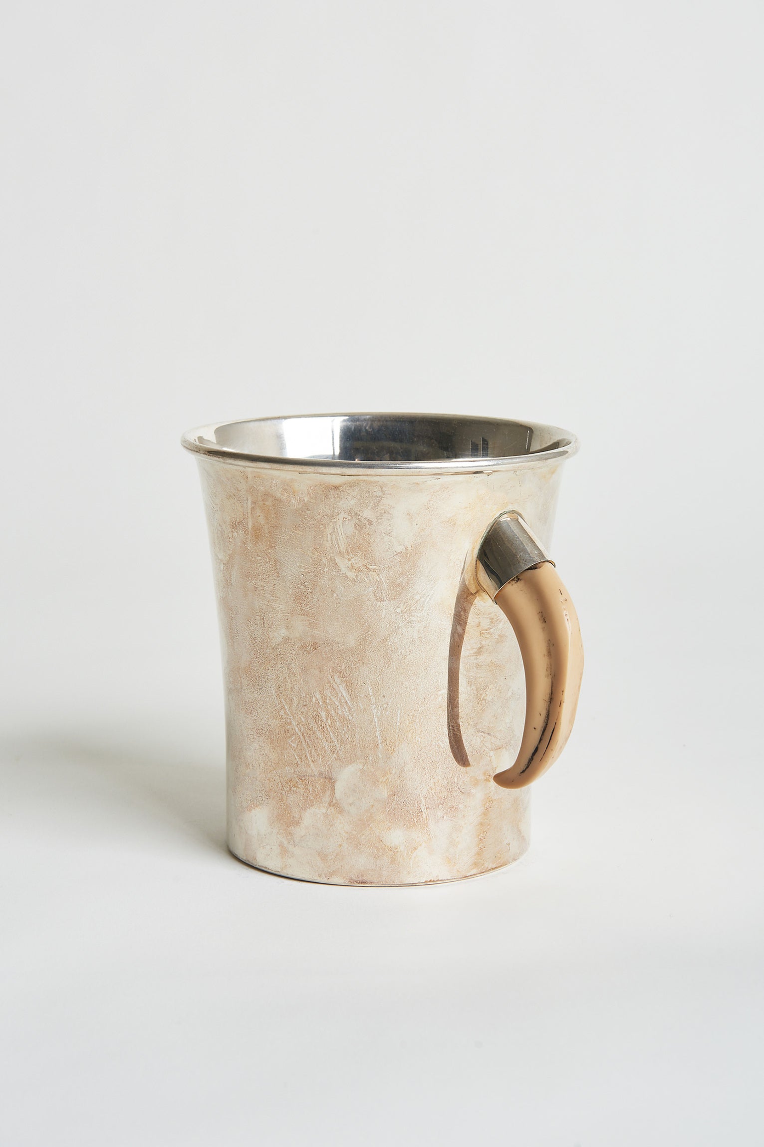 Silvered and Horn Champagne Cooler
