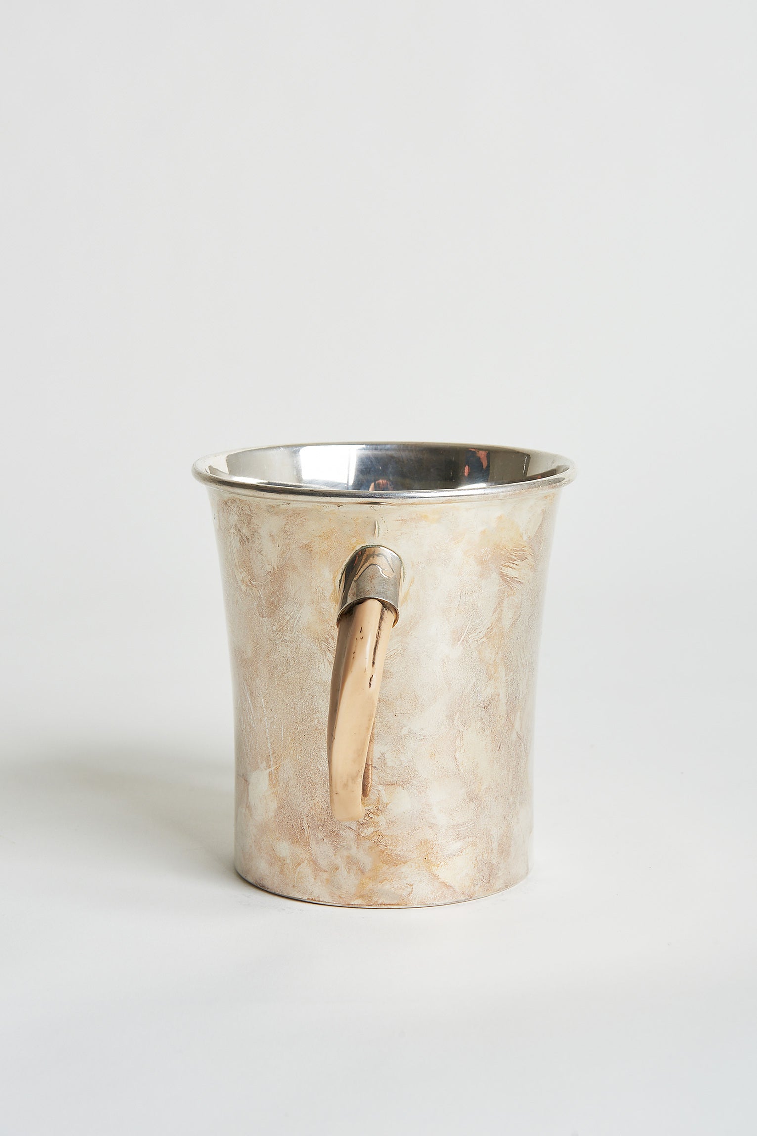 Silvered and Horn Champagne Cooler