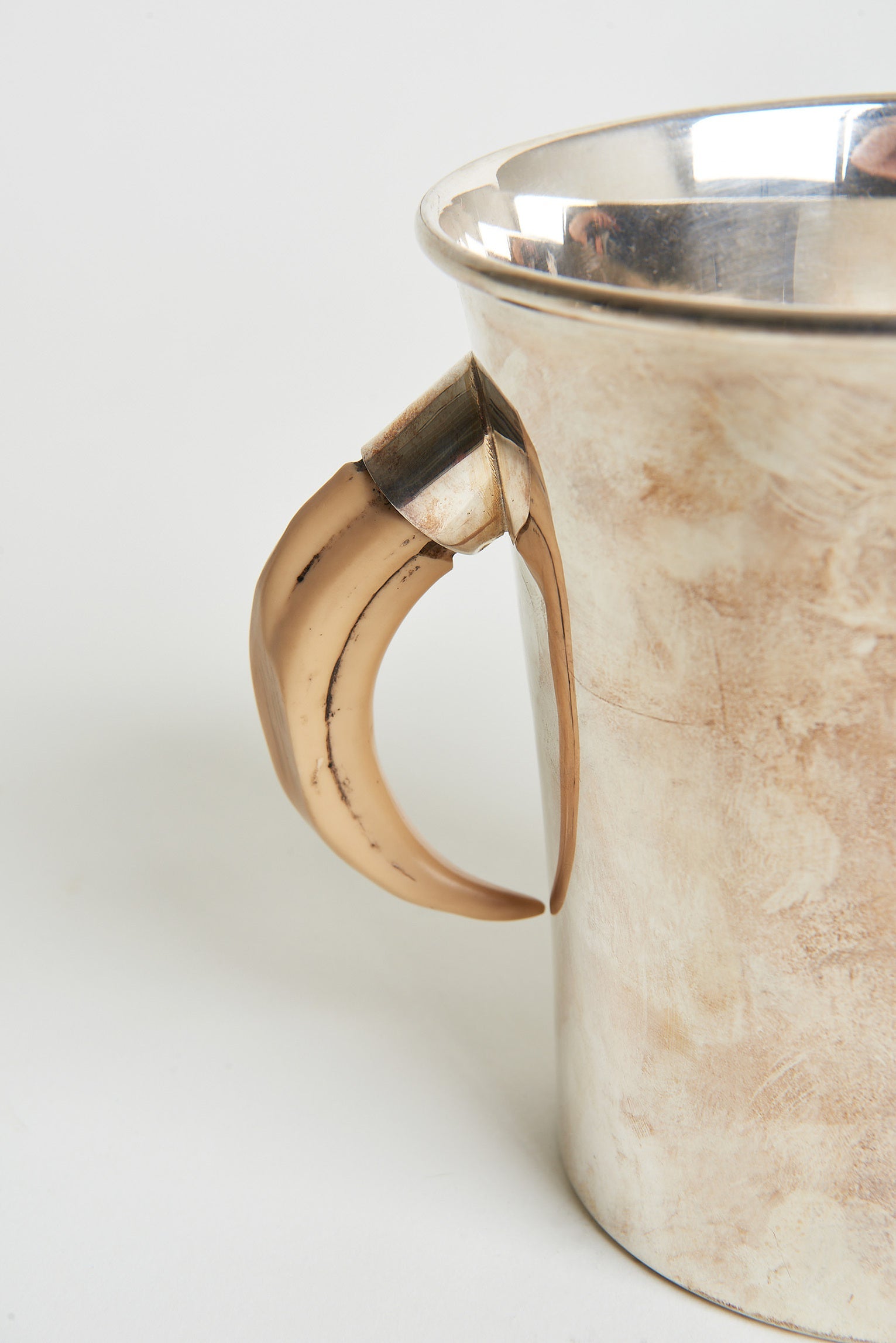 Silvered and Horn Champagne Cooler