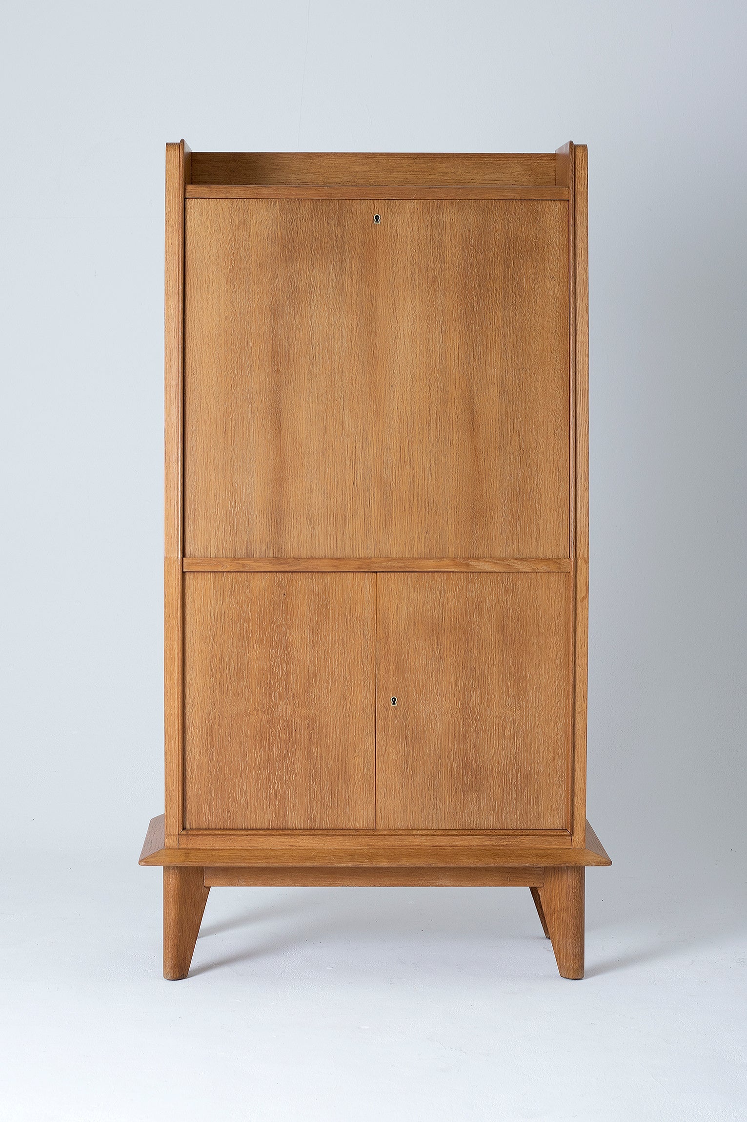 An Art Deco Oak Secretaire Cabinet