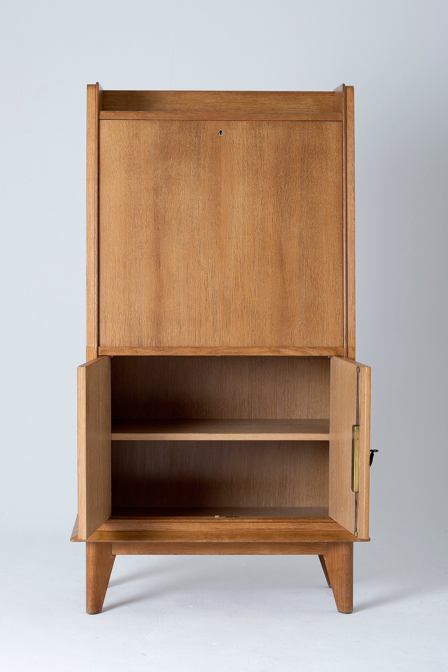 An Art Deco Oak Secretaire Cabinet