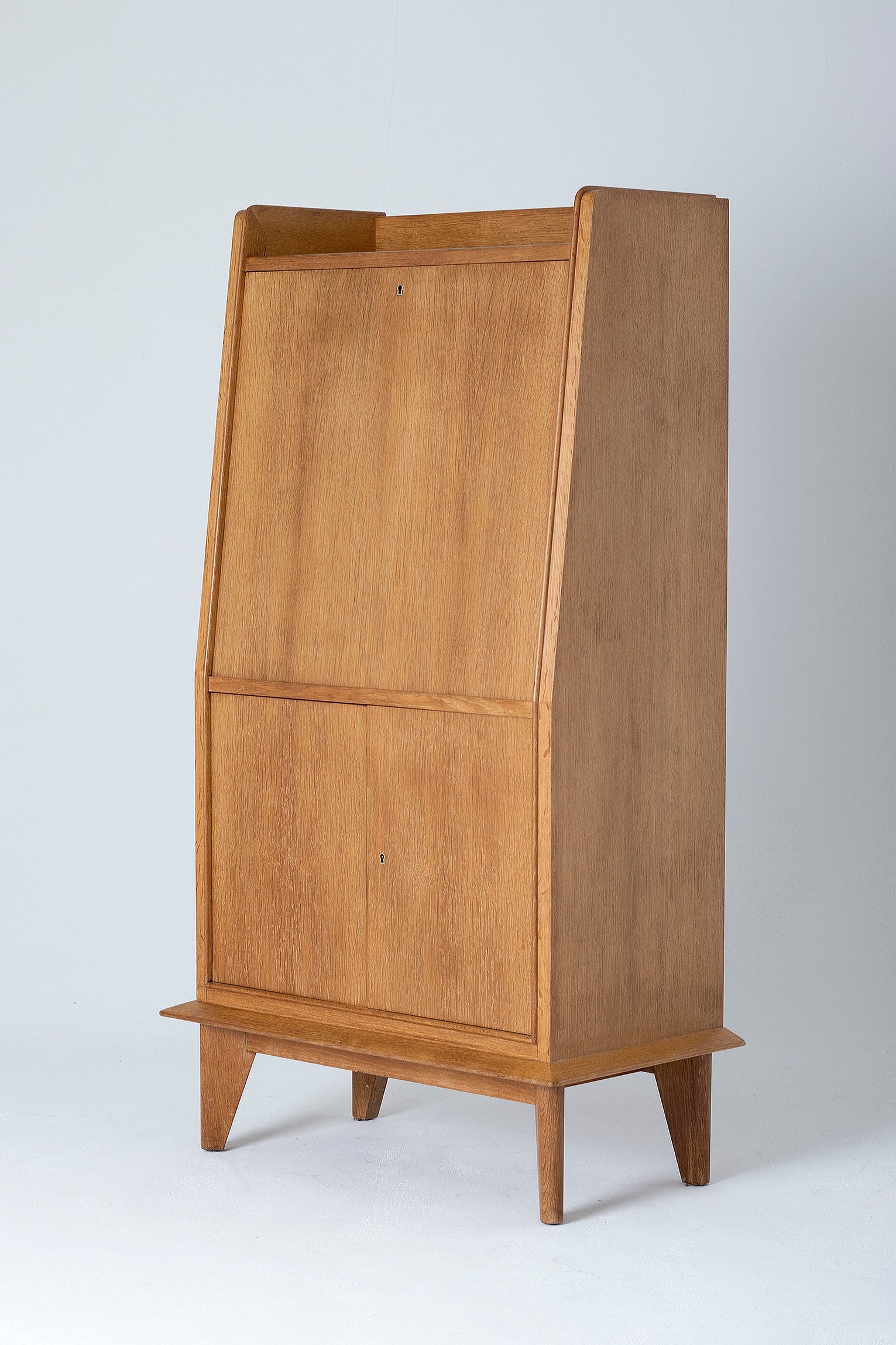 An Art Deco Oak Secretaire Cabinet